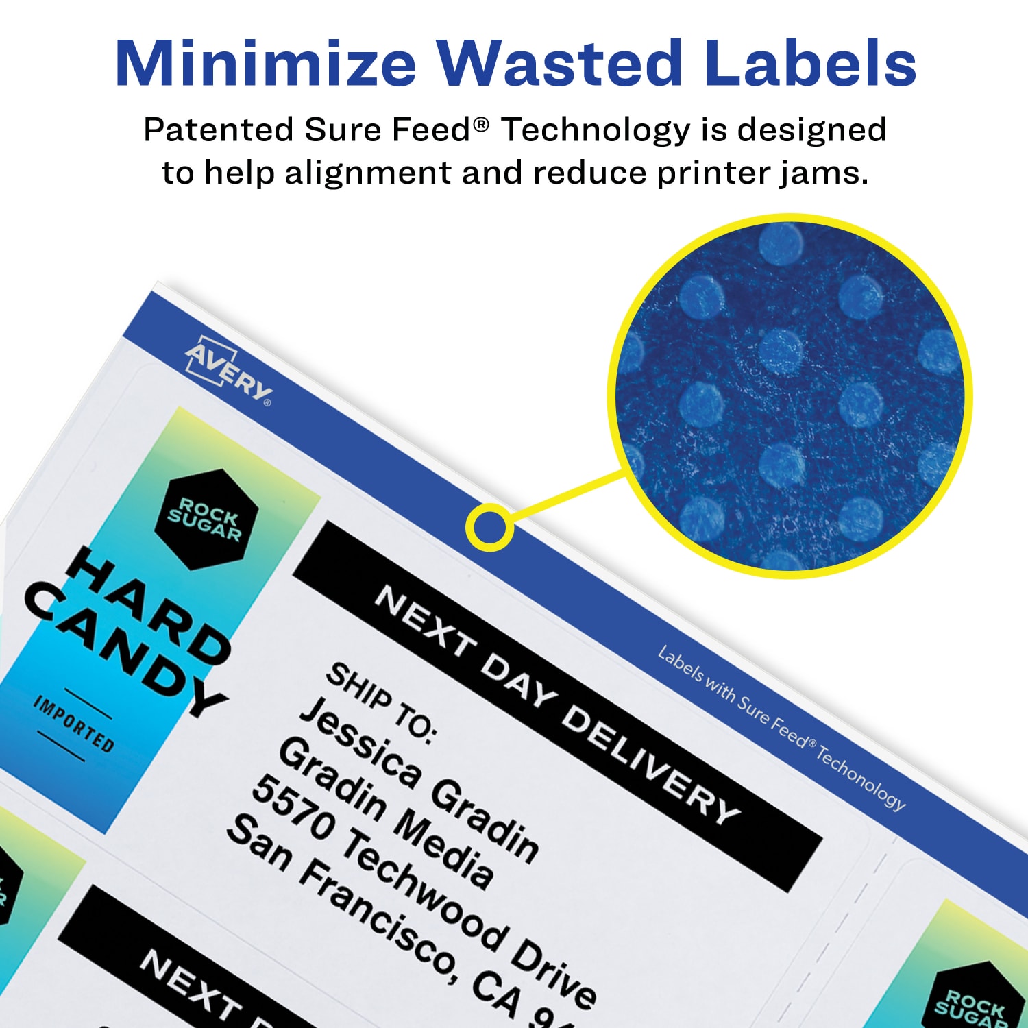 Avery Glossy Permanent Labels, 6522, Shipping, 2in x 4in, Clear, Pack Of 100 - Image 4