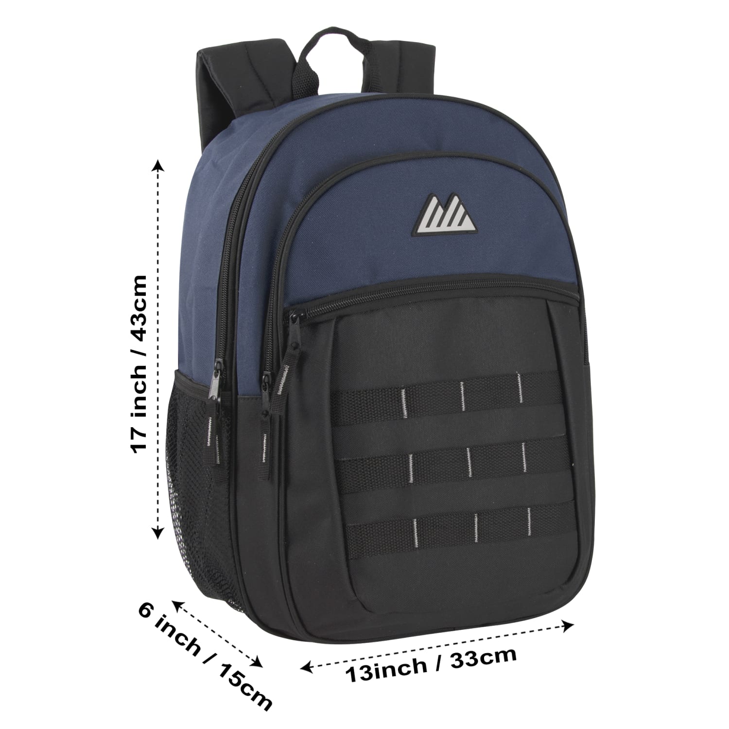 Summit Ridge Daisy Chain Backpacks, Black/Navy, Total Qty 24 - Image 6