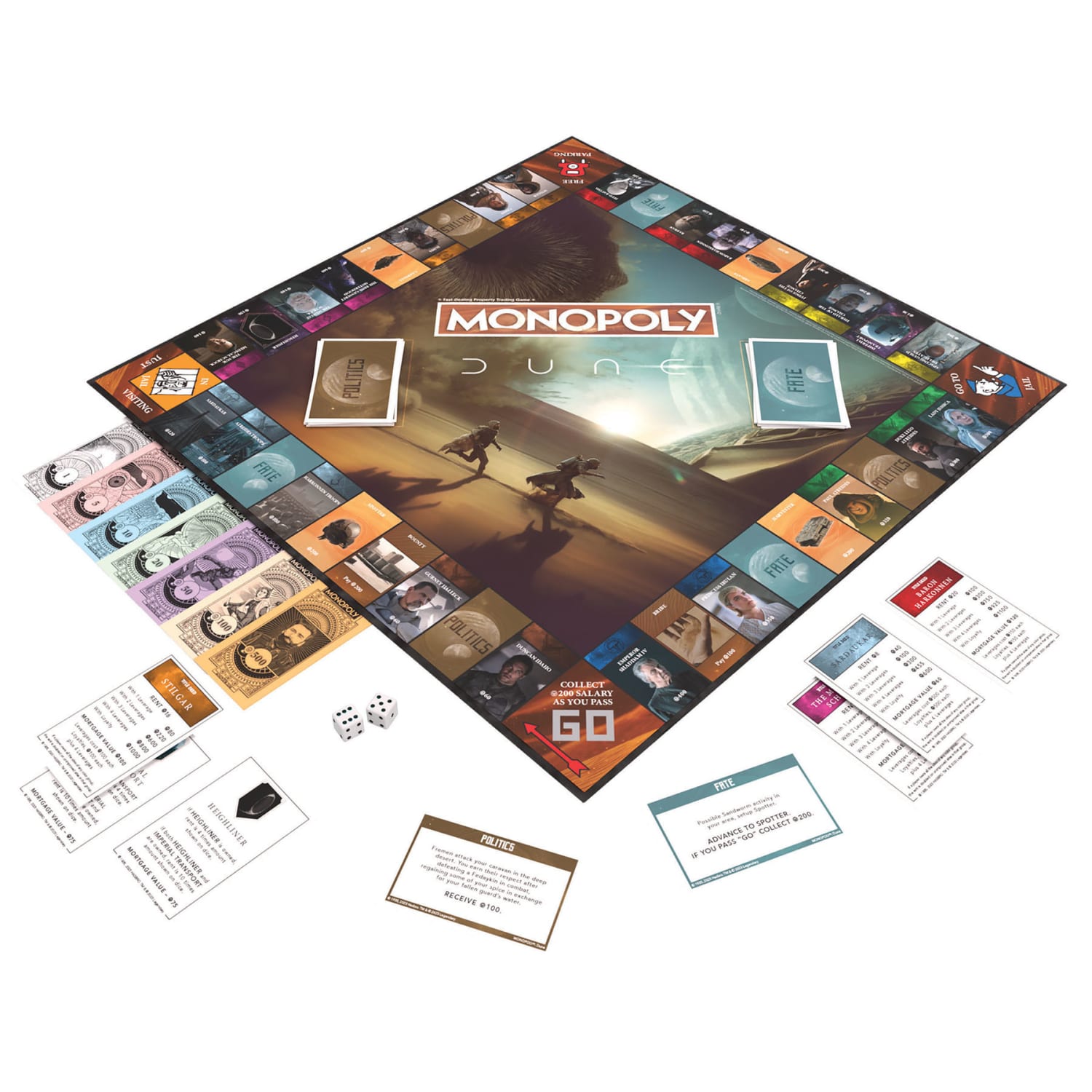 USAopoly MONOPOLY: Dune Board Game - Image 4