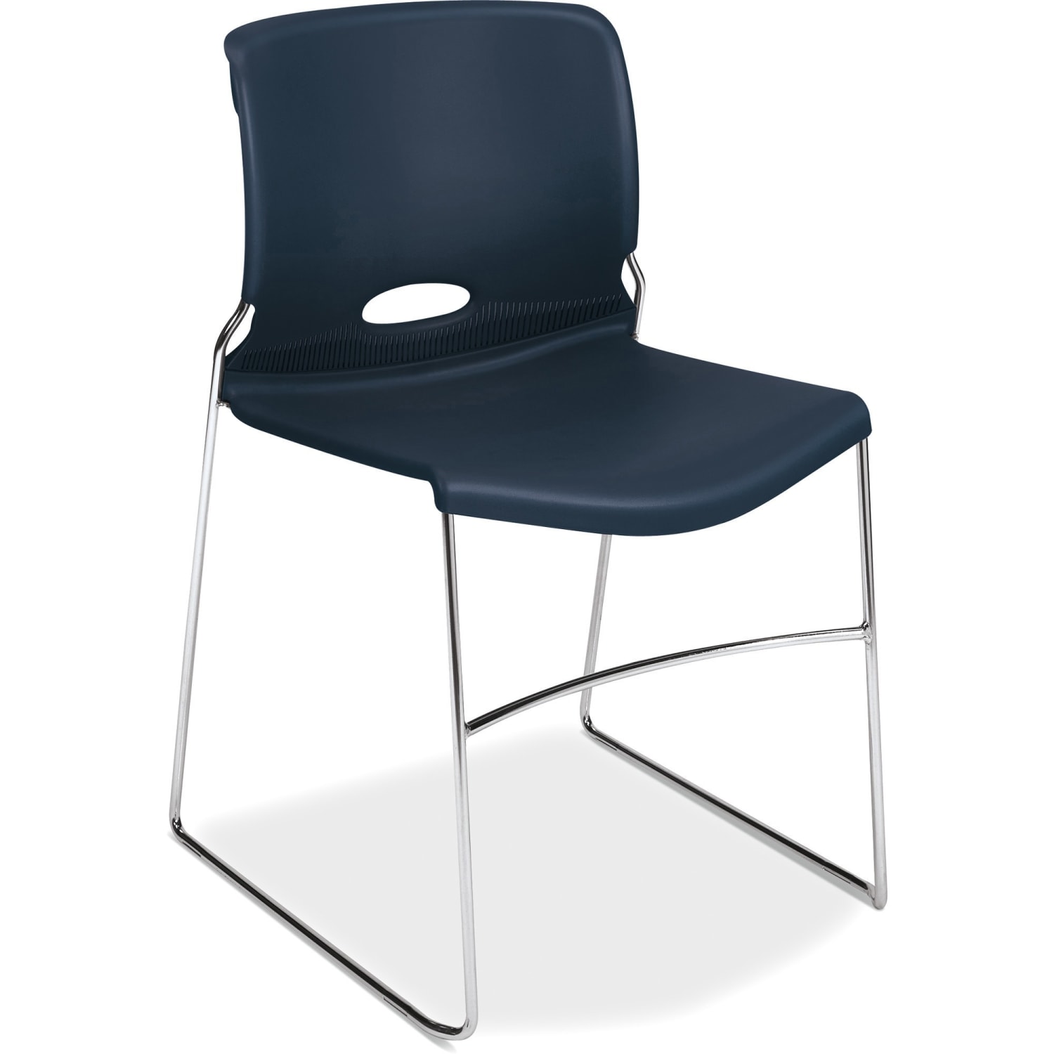 HON Olson Stacker Chairs, 30-5/8inH x 19-1/8inW x 21-5/8inD, Blue, Set Of 4 - Image 3
