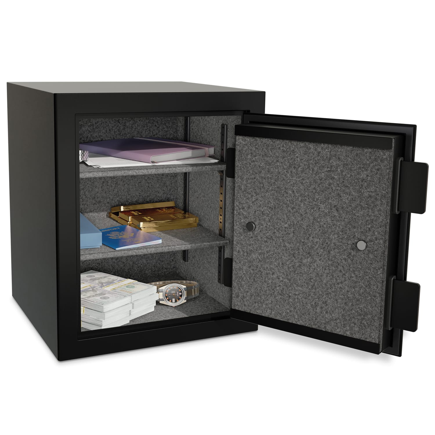 Sanctuary Onyx Fireproof Home And Office Safe With Electronic Lock, 1.01 Cu. Ft. Capacity, Matte Black - Image 4
