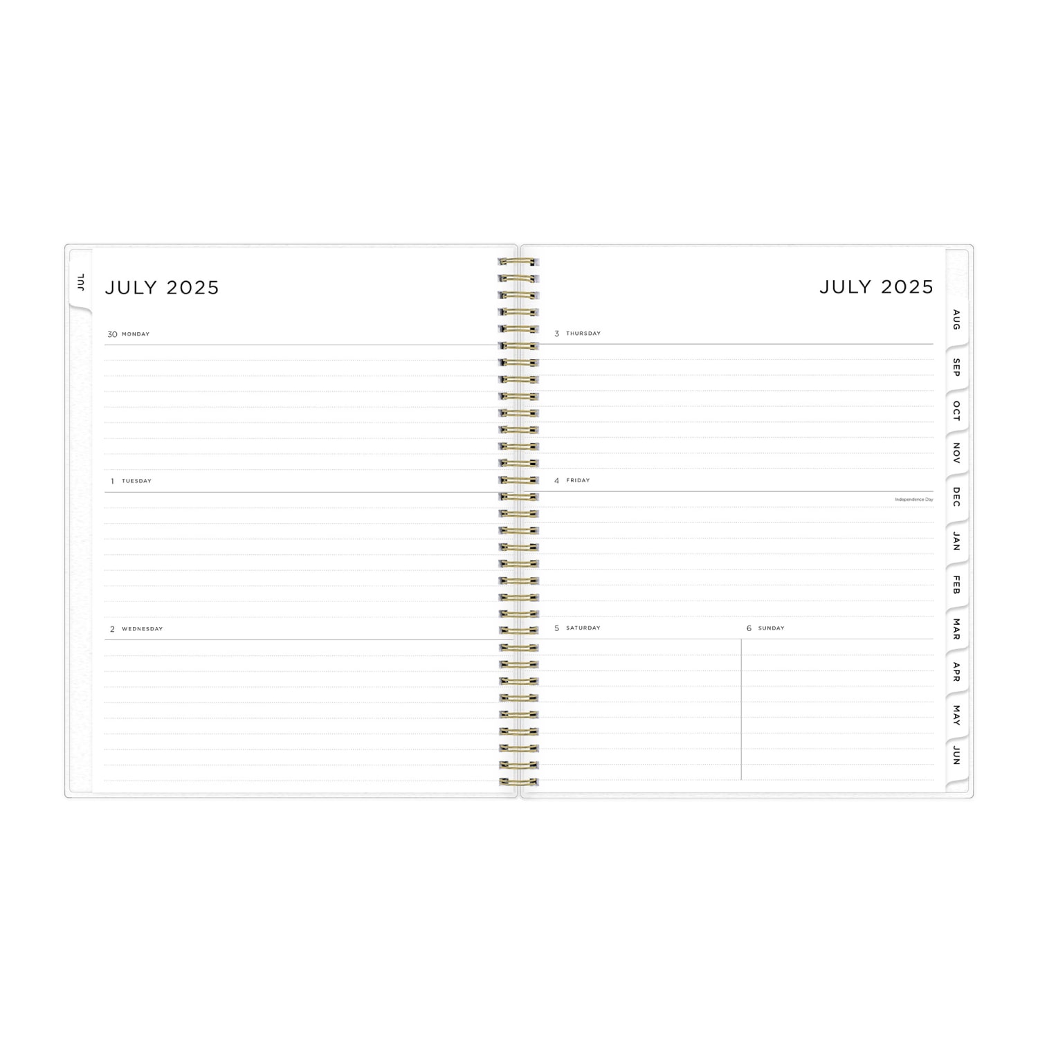 2025-2026 Blue Sky Weekly/Monthly Academic Planner, 8-1/2in x 11in, Multicolor Smoke Frosted, July 2025 To June 2026, 149046 - Image 3