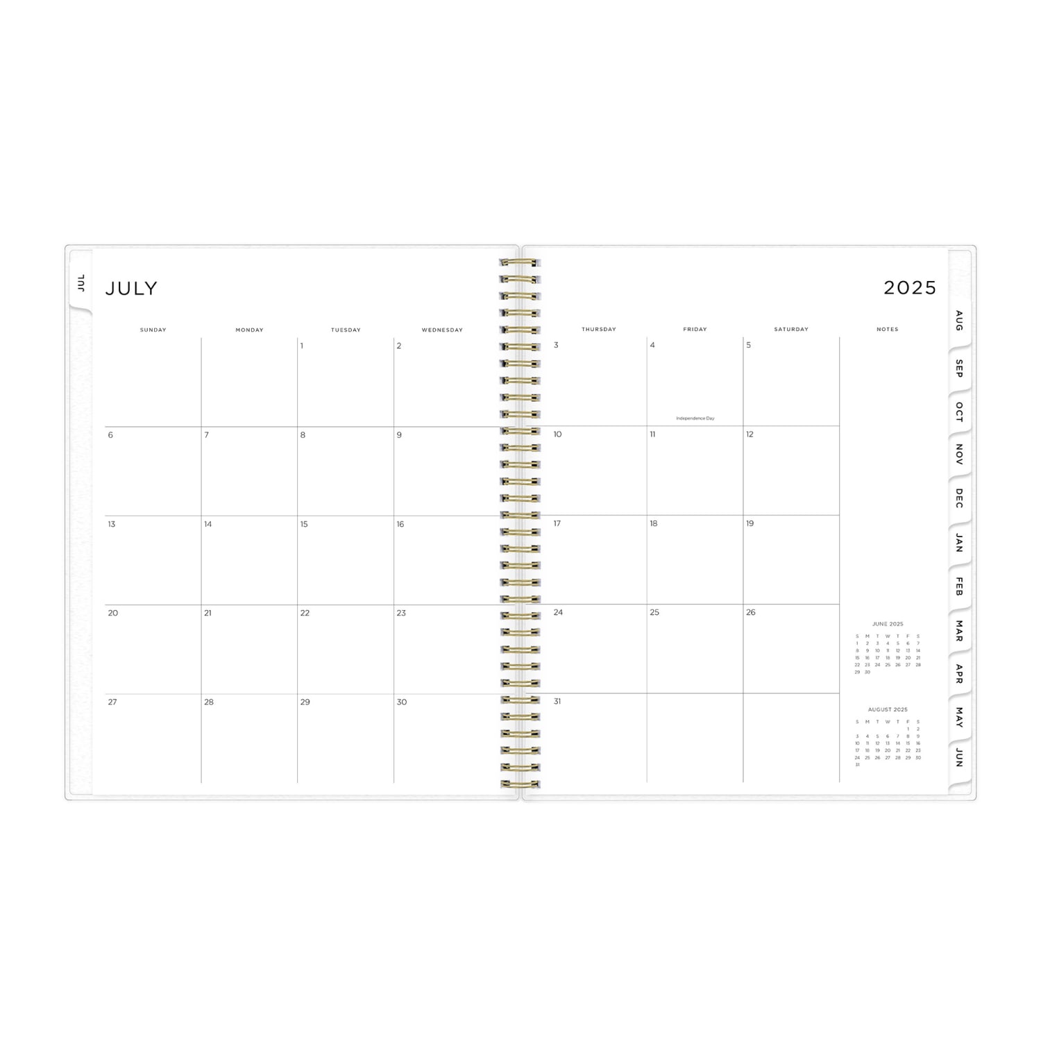 2025-2026 Blue Sky Weekly/Monthly Academic Planner, 8-1/2in x 11in, Multicolor Smoke Frosted, July 2025 To June 2026, 149046 - Image 4