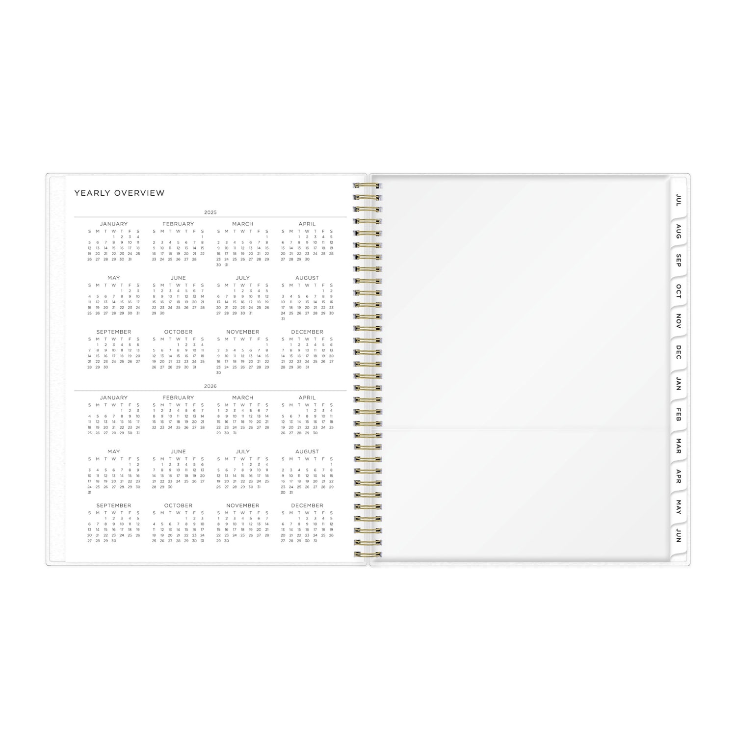 2025-2026 Blue Sky Weekly/Monthly Academic Planner, 8-1/2in x 11in, Multicolor Smoke Frosted, July 2025 To June 2026, 149046 - Image 5