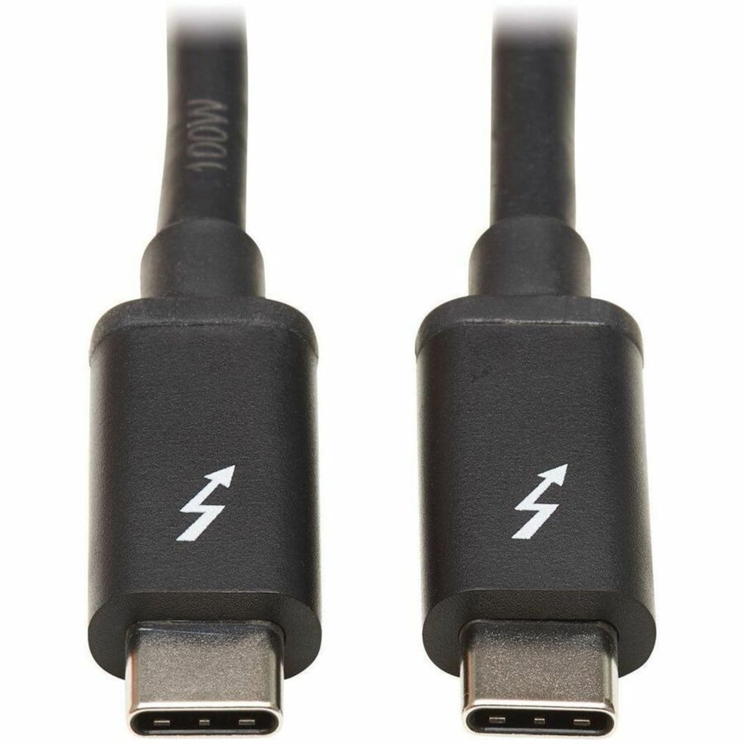 Tripp Lite Thunderbolt 3 Cable 20 Gbps Passive 5A 100W PD 4K USB C M/M 1M - First End: 1x USB Type C Male Thunderbolt 3 - MTB301M5AB - Image 3