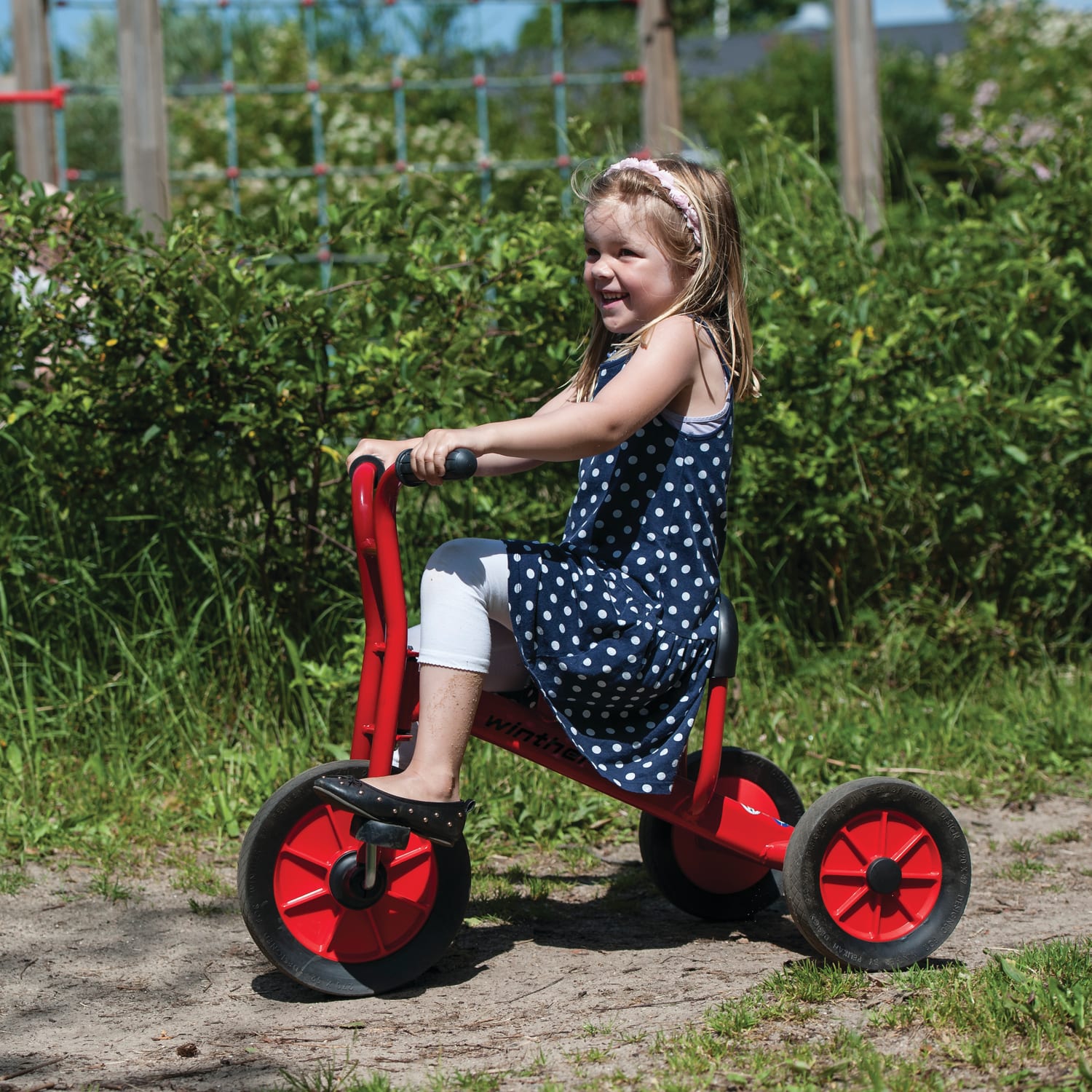 Winther Viking Tricycle, Small, 20 1/8inH x 17 3/4inW x 36 3/8inD, Red - Image 4