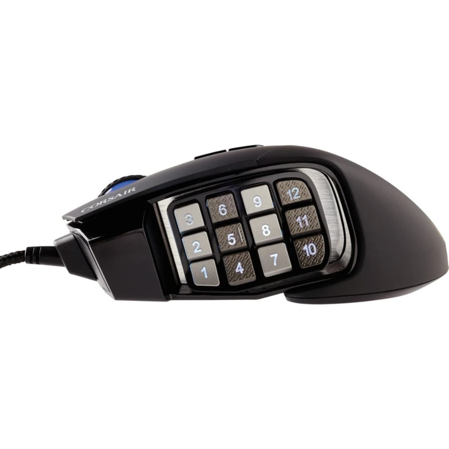 Corsair Scimitar RGB Elite Gaming Mouse - Optical - Cable - 18000 dpi - Scroll Wheel - 17 Button(s) - Image 5