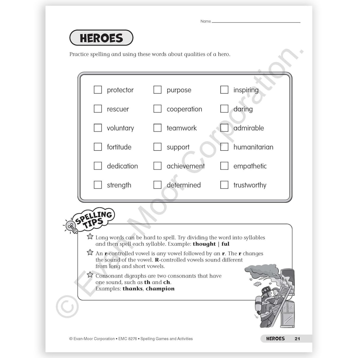 Evan-Moor Educational Publishers Spelling Games and Activities, Grade 6 - Image 5