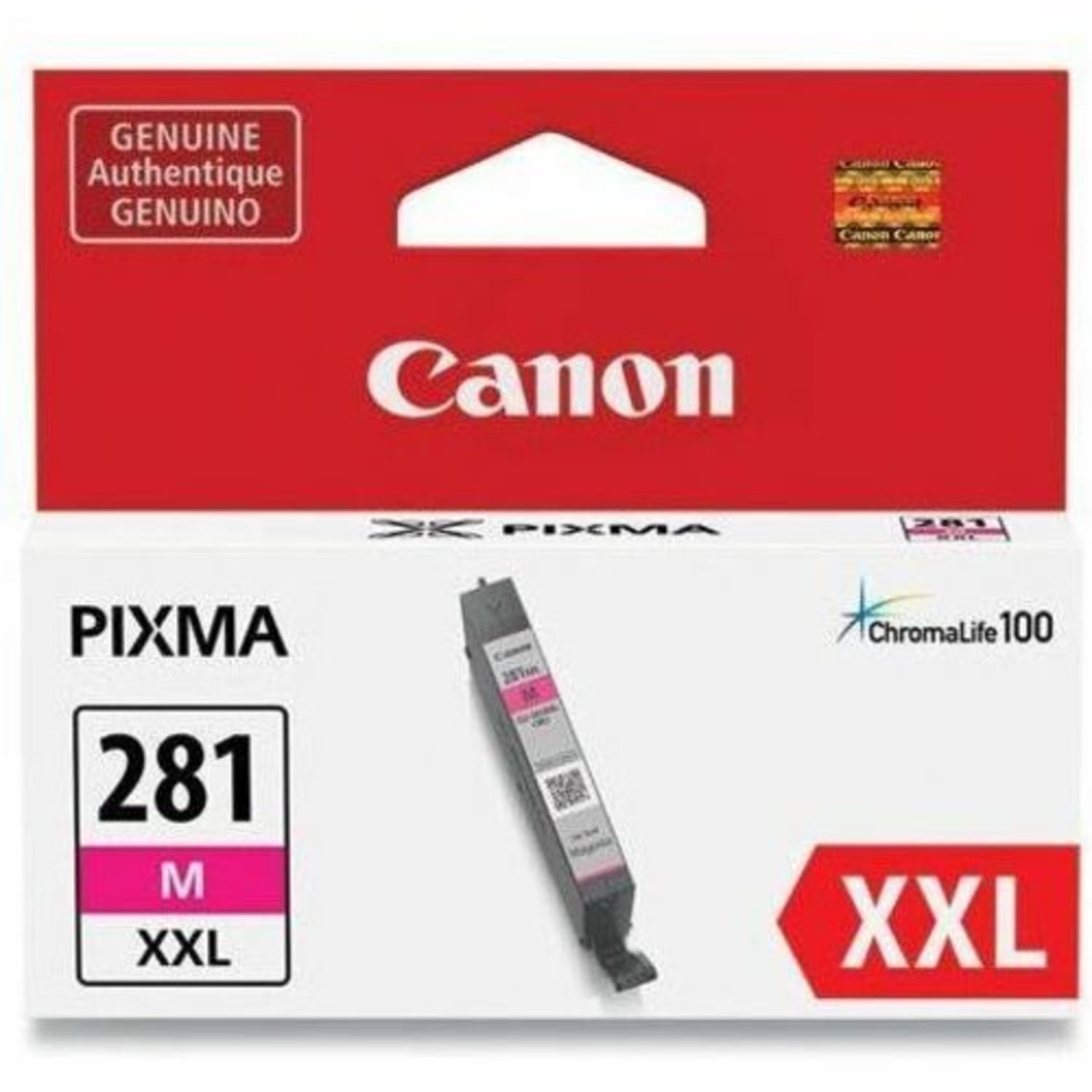 Canon CLI-281 ChromaLife 100+ Magenta Extra-High-Yield Ink Tank, CLI-281 XXL - Image 3