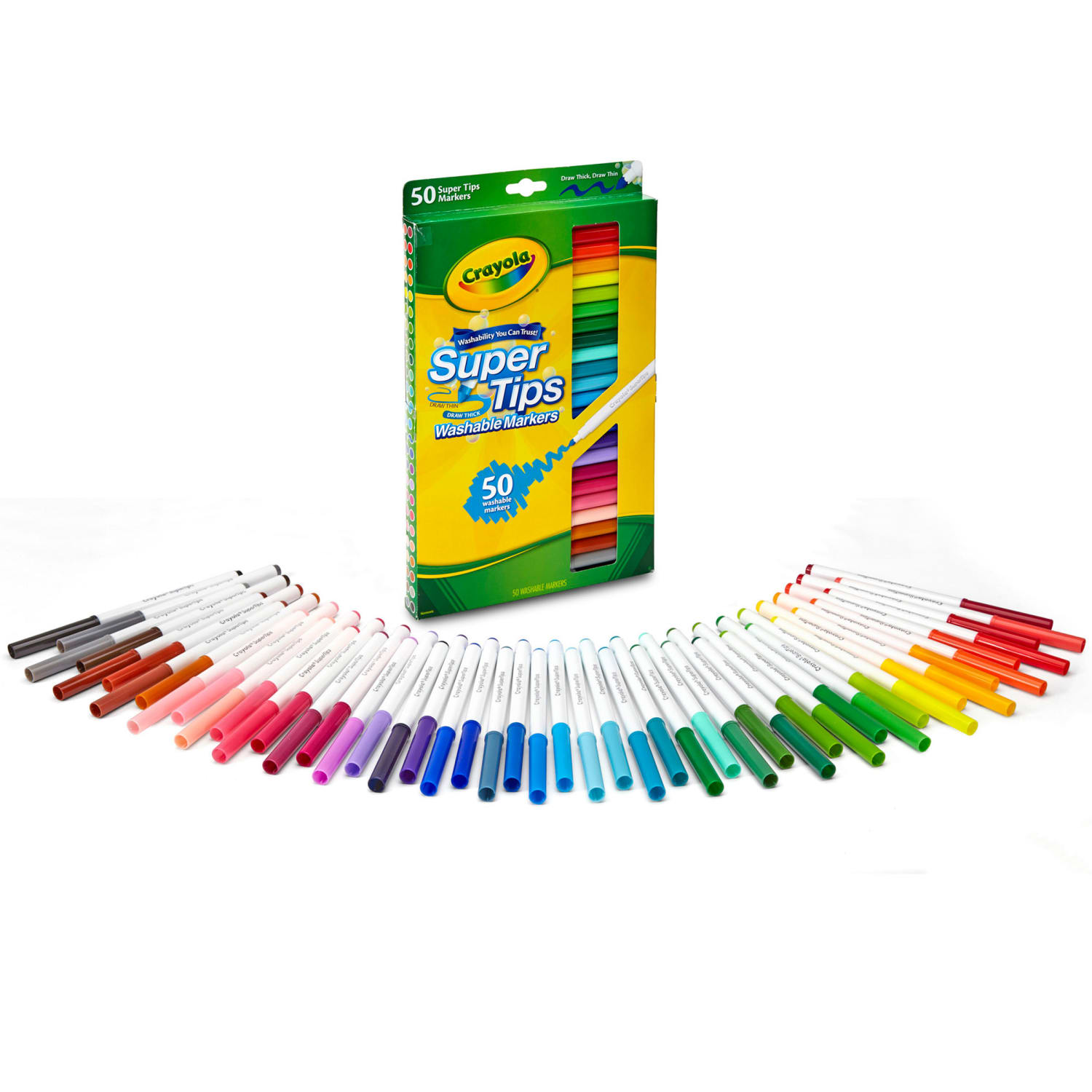 Crayola Super Tips Washable Markers, 50 Per Box, Set Of 2 Boxes - Image 3