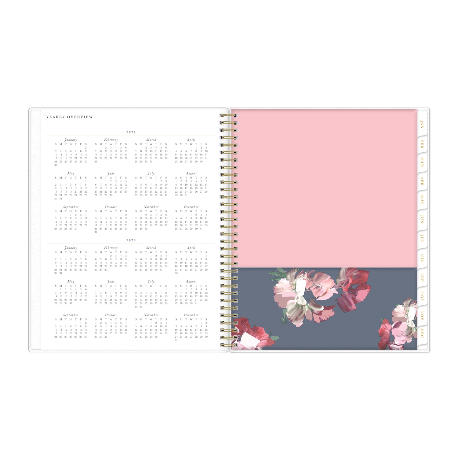 2027 Blue Sky Leah Weekly/Monthly Planning Calendar + Notes, 8.5x11, 0%, Frosted PP, Jan-Dec, RY27 - Image 5