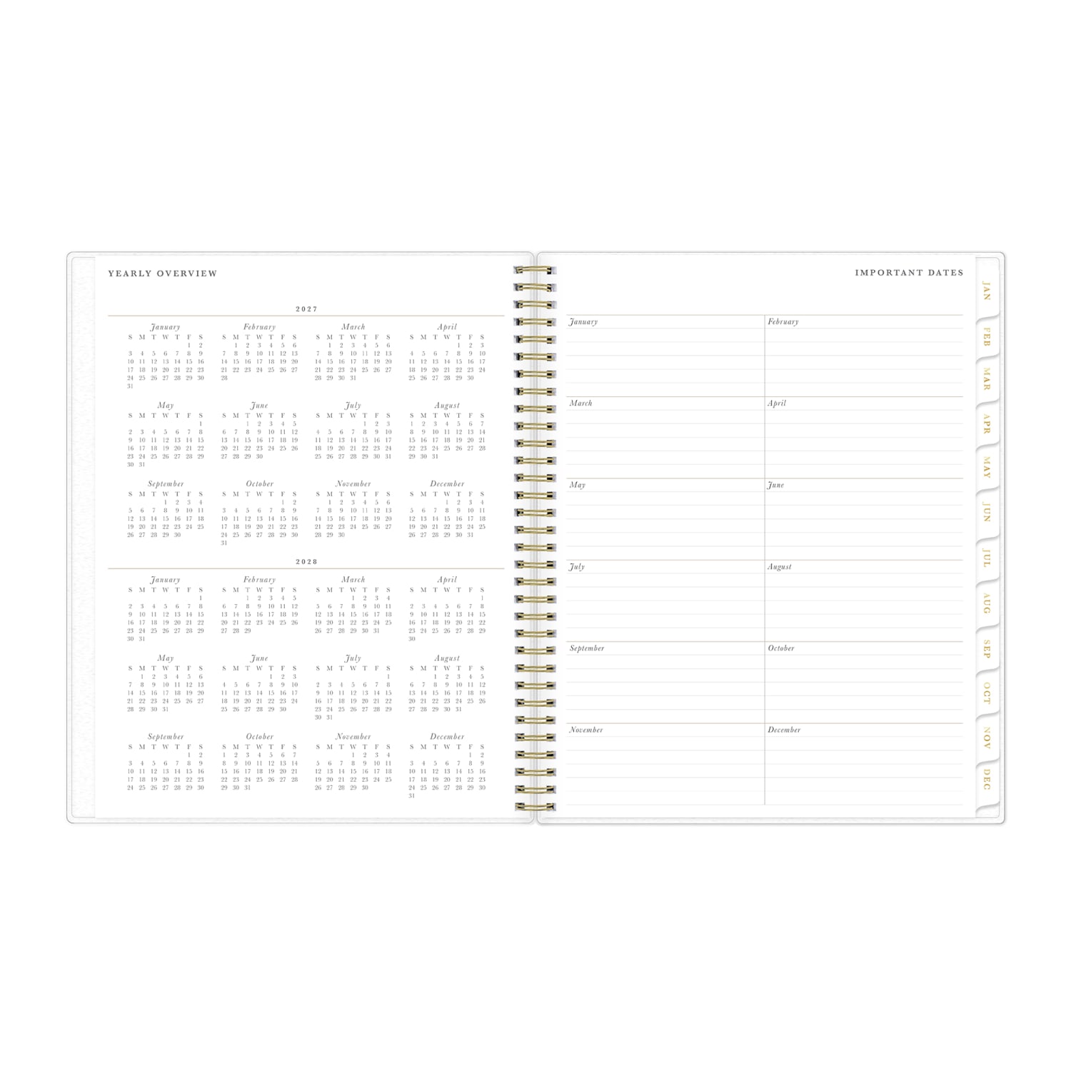 2027 Blue Sky Leah Weekly/Monthly Planning Calendar + Notes, 8.5x11, 0%, Frosted PP, Jan-Dec, RY27 - Image 6