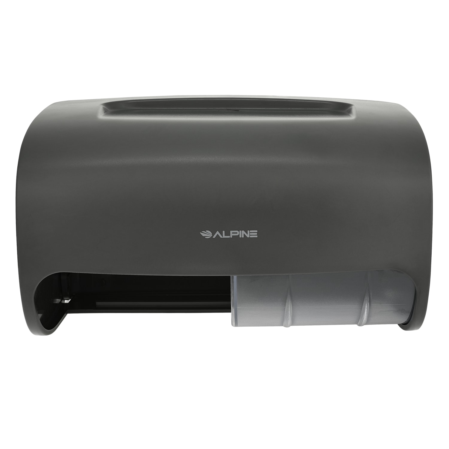 Alpine Plastic Double Roll Toilet Paper Dispenser, 10-5/16in x 6-5/16in, Gray - Image 5