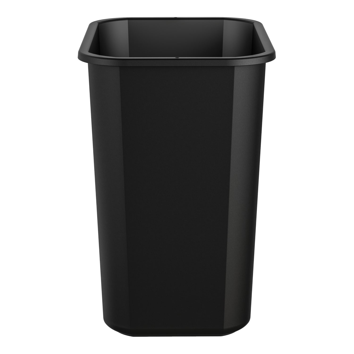Suncast Commercial Deskside Rectangular Resin Trash Can, 7 Gallons, Black - Image 4