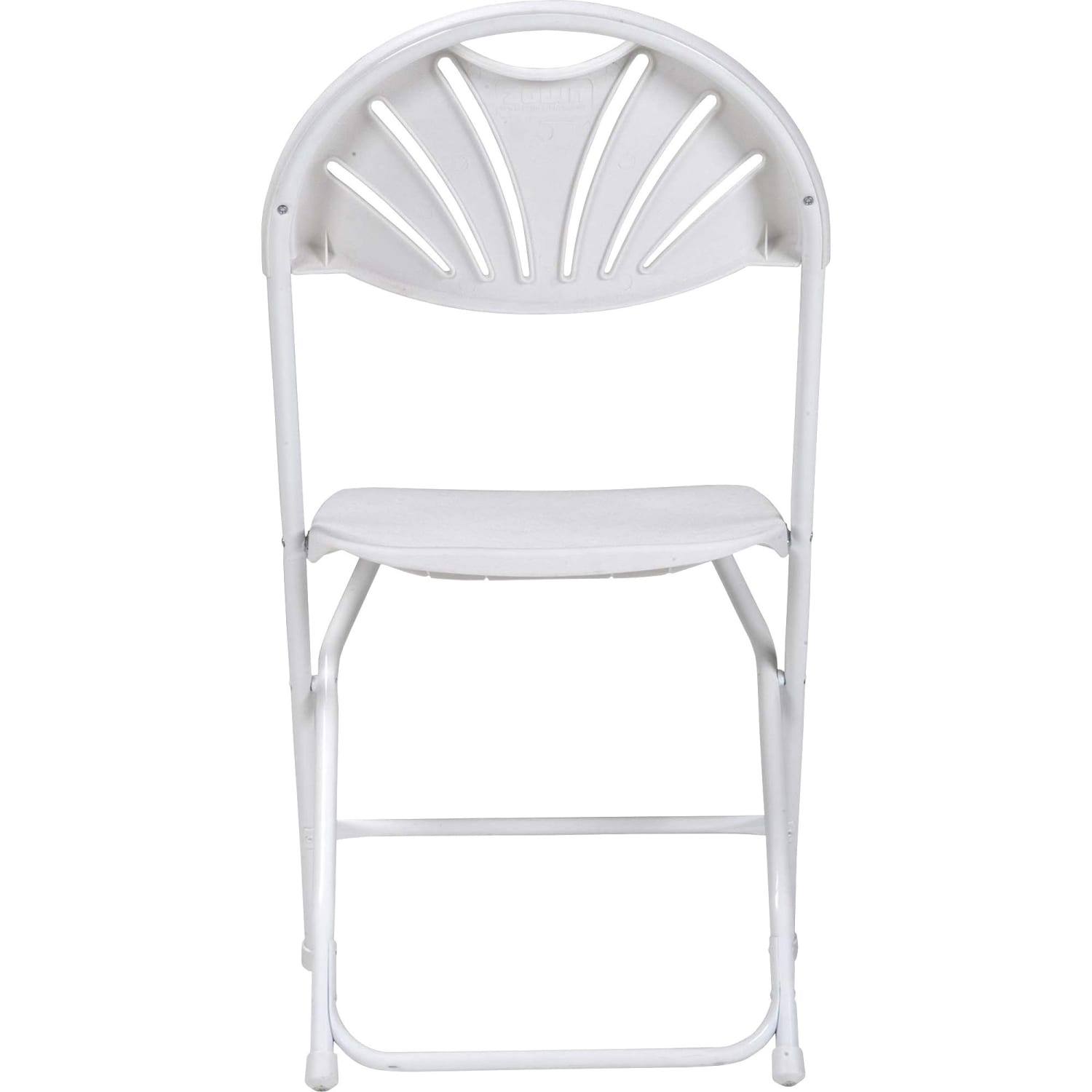 Dorel Zown Premium Fan Back Folding Chair - White Seat Color - White Back Color - Polyethylene Back Material - CSC60542WHT8E - Image 3