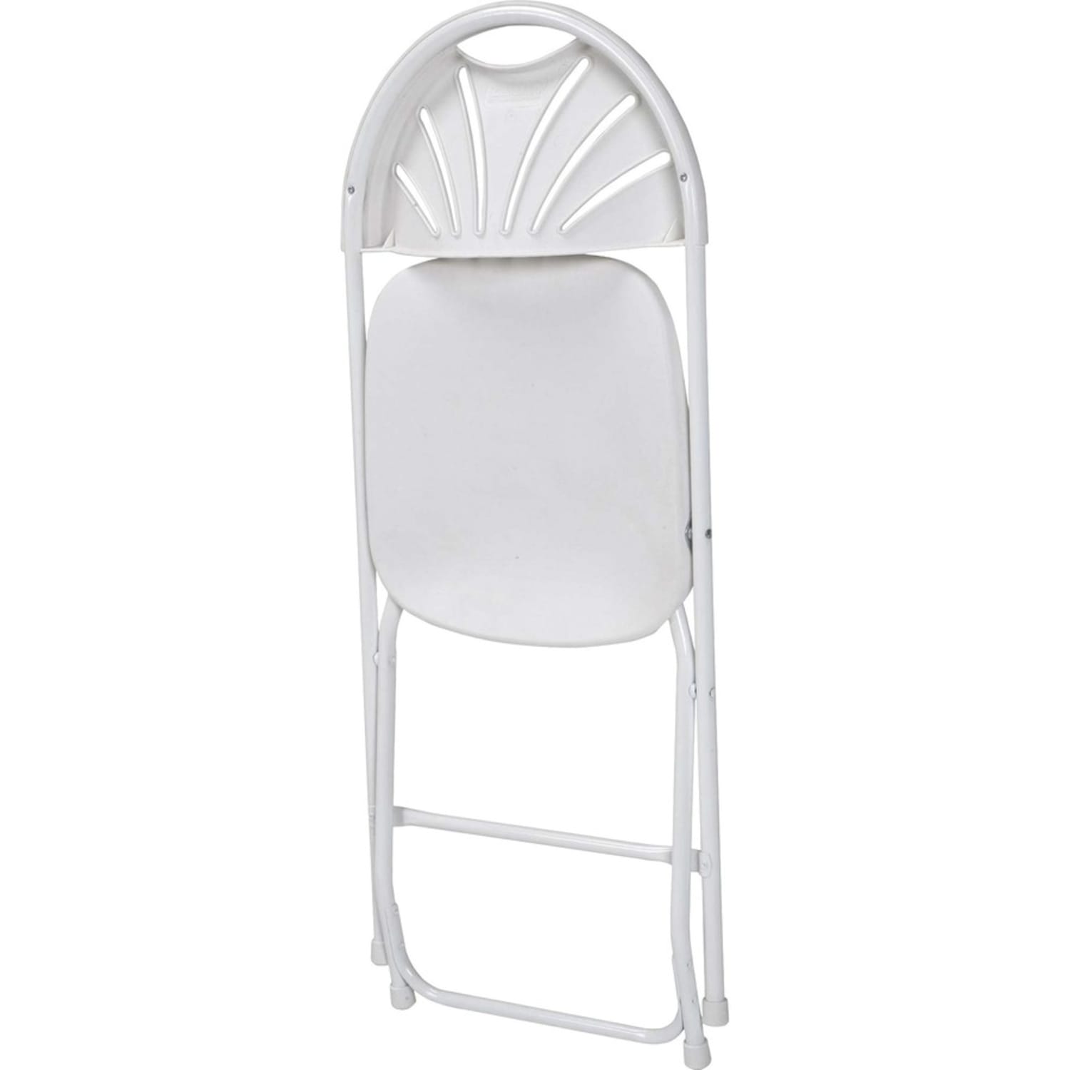 Dorel Zown Premium Fan Back Folding Chair - White Seat Color - White Back Color - Polyethylene Back Material - CSC60542WHT8E - Image 5