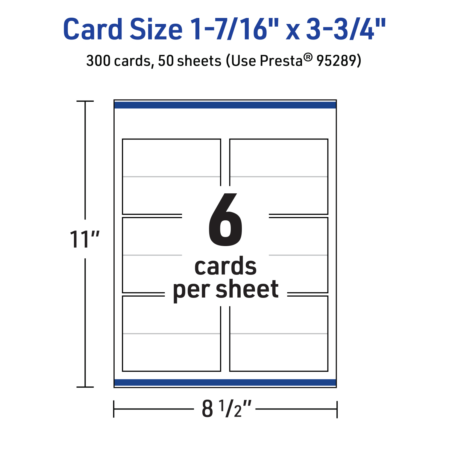 Avery Printable Place Cards With Sure Feed Technology, 1-7/16in x 3-3/4in Rectangle, Matte White, Pack Of 300 - Image 6