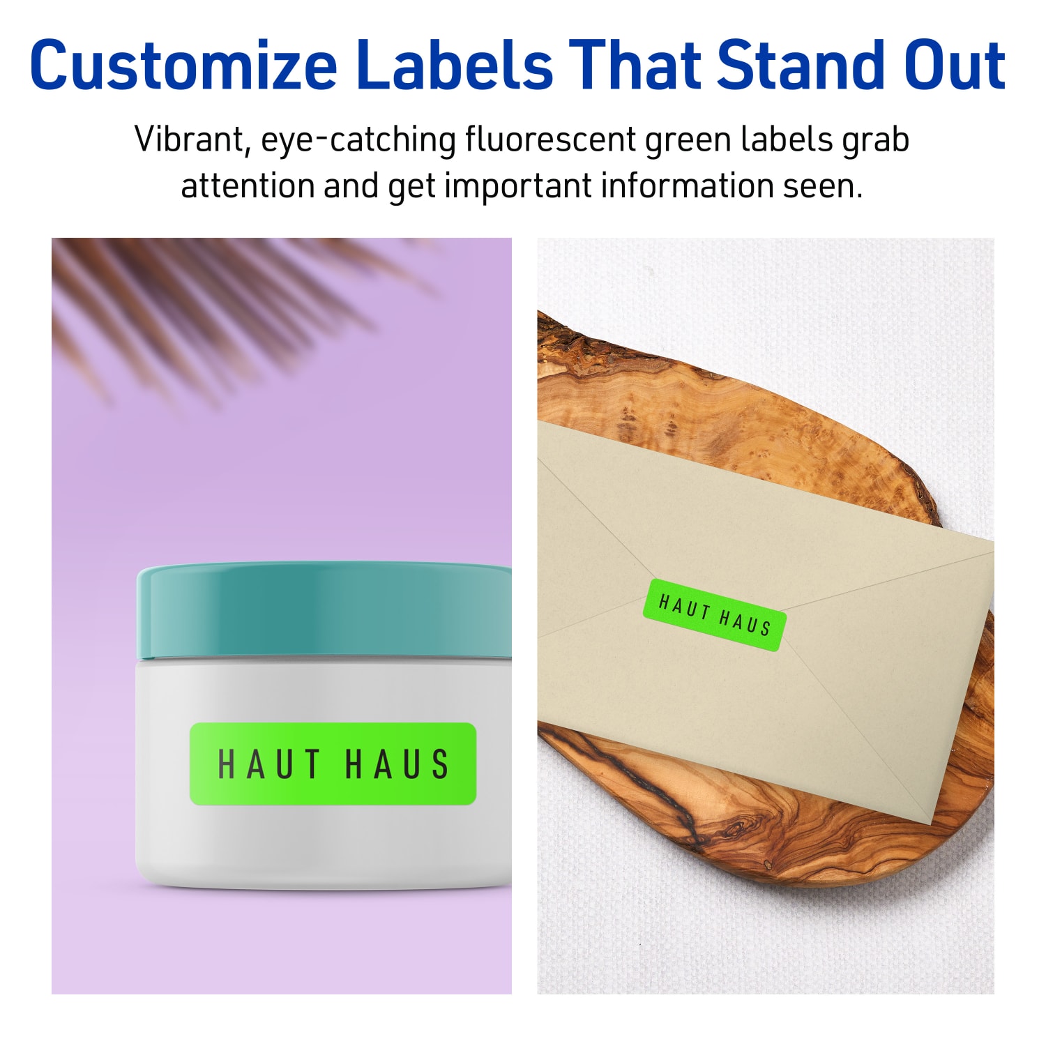 Avery Print-To-The-Edge Labels With Sure Feed Technology And Easy Peel, 94209-NGP20, Rectangle, 2/3in x 1-3/4in, Matte Neon Green, Pack of 880 - Image 4