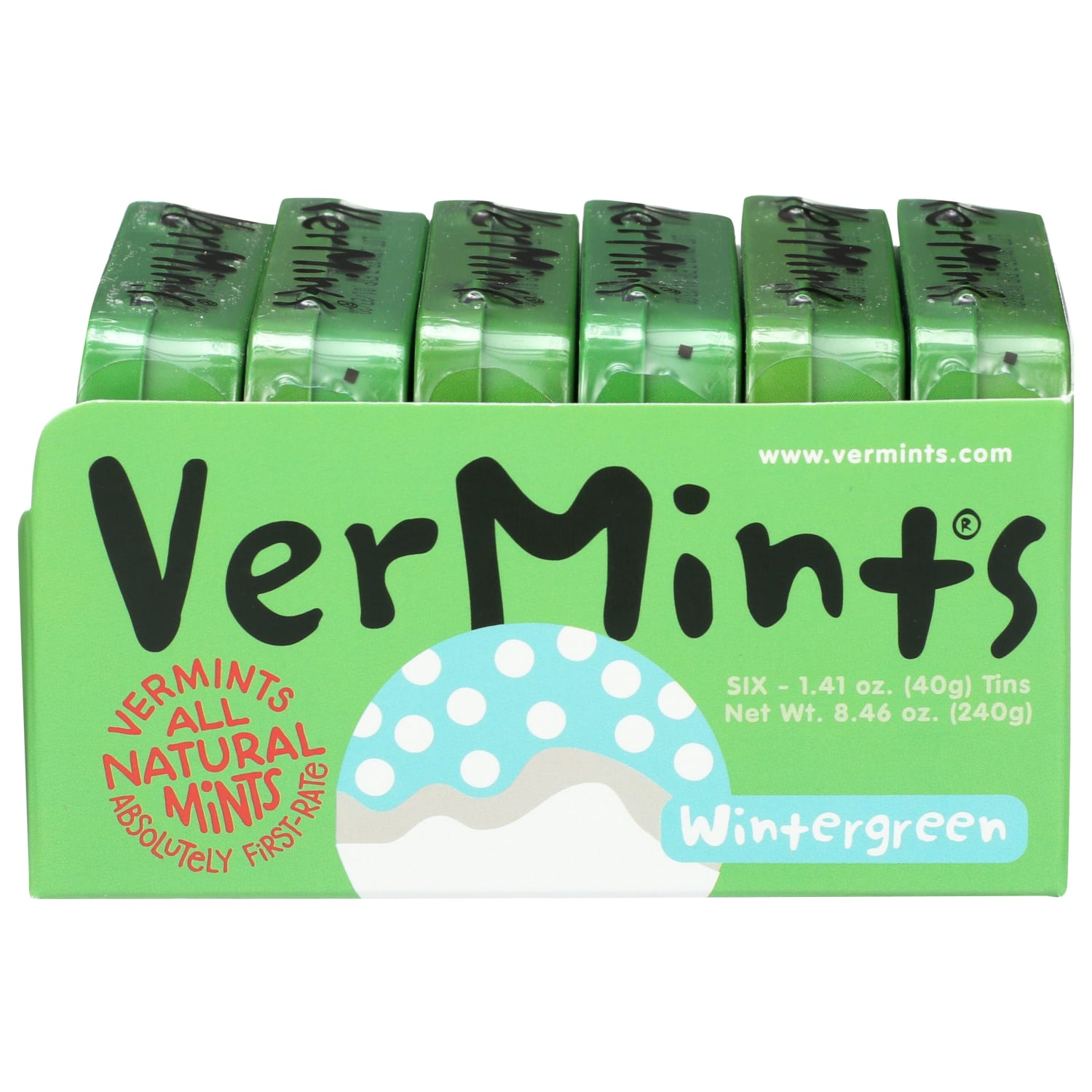 VerMints Organic Breath Mints, Wintermint, 1.41 Oz, Total Qty 6 - Image 5