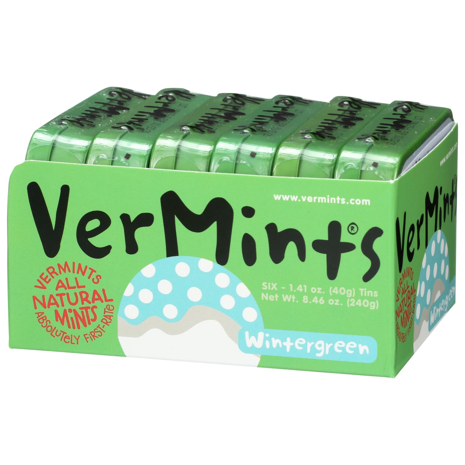 VerMints Organic Breath Mints, Wintermint, 1.41 Oz, Total Qty 6 - Image 6