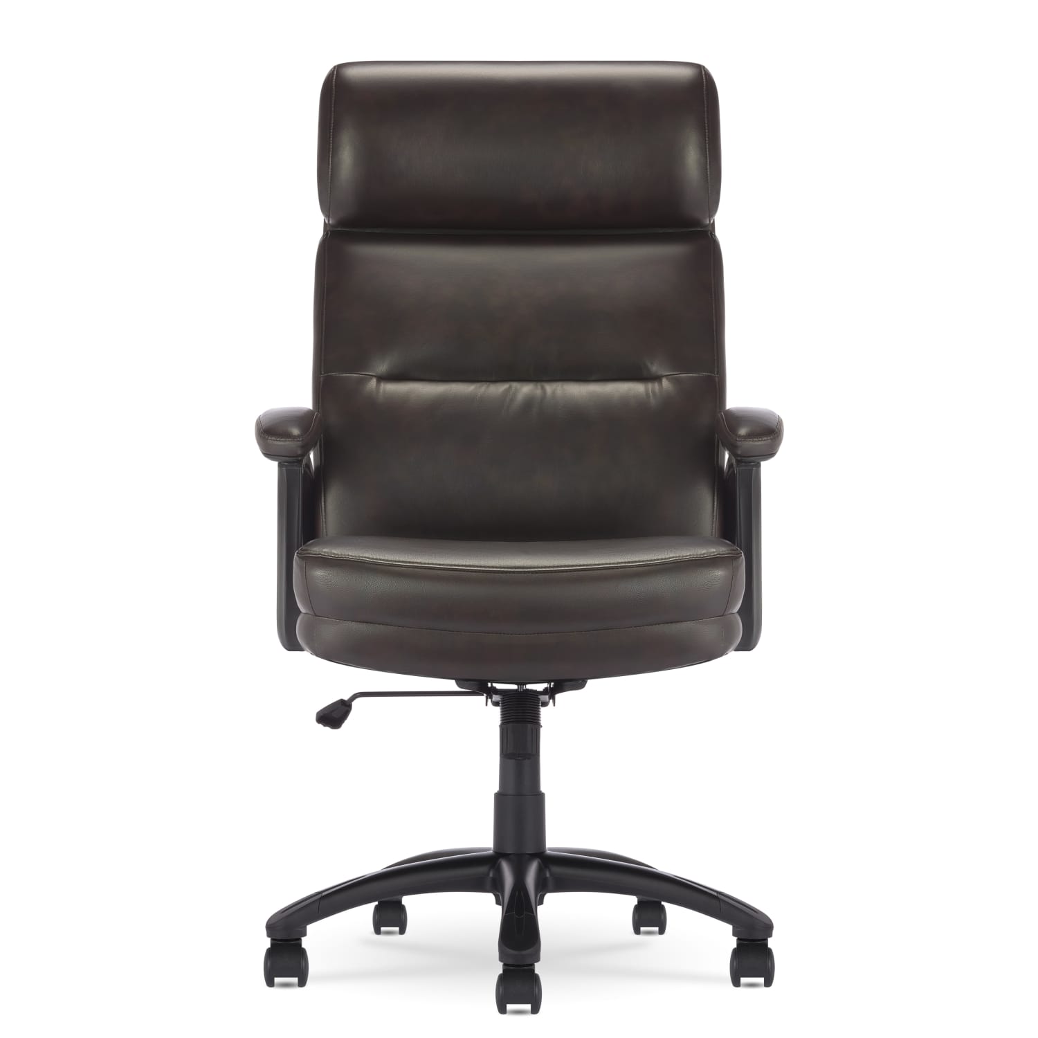 Serta Comfort Big  Tall Ergonomic Bonded Leather High Back Executive Office Chair Brown PopularChairscom