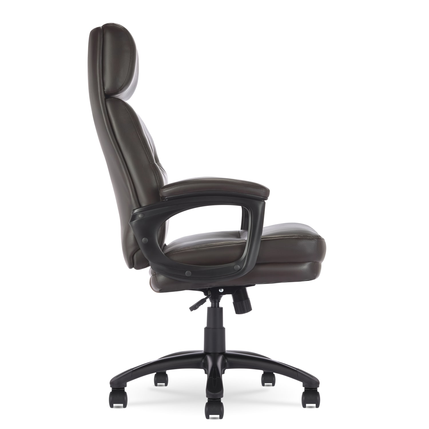Serta Comfort Big  Tall Ergonomic Bonded Leather High Back Executive Office Chair Brown PopularChairscom