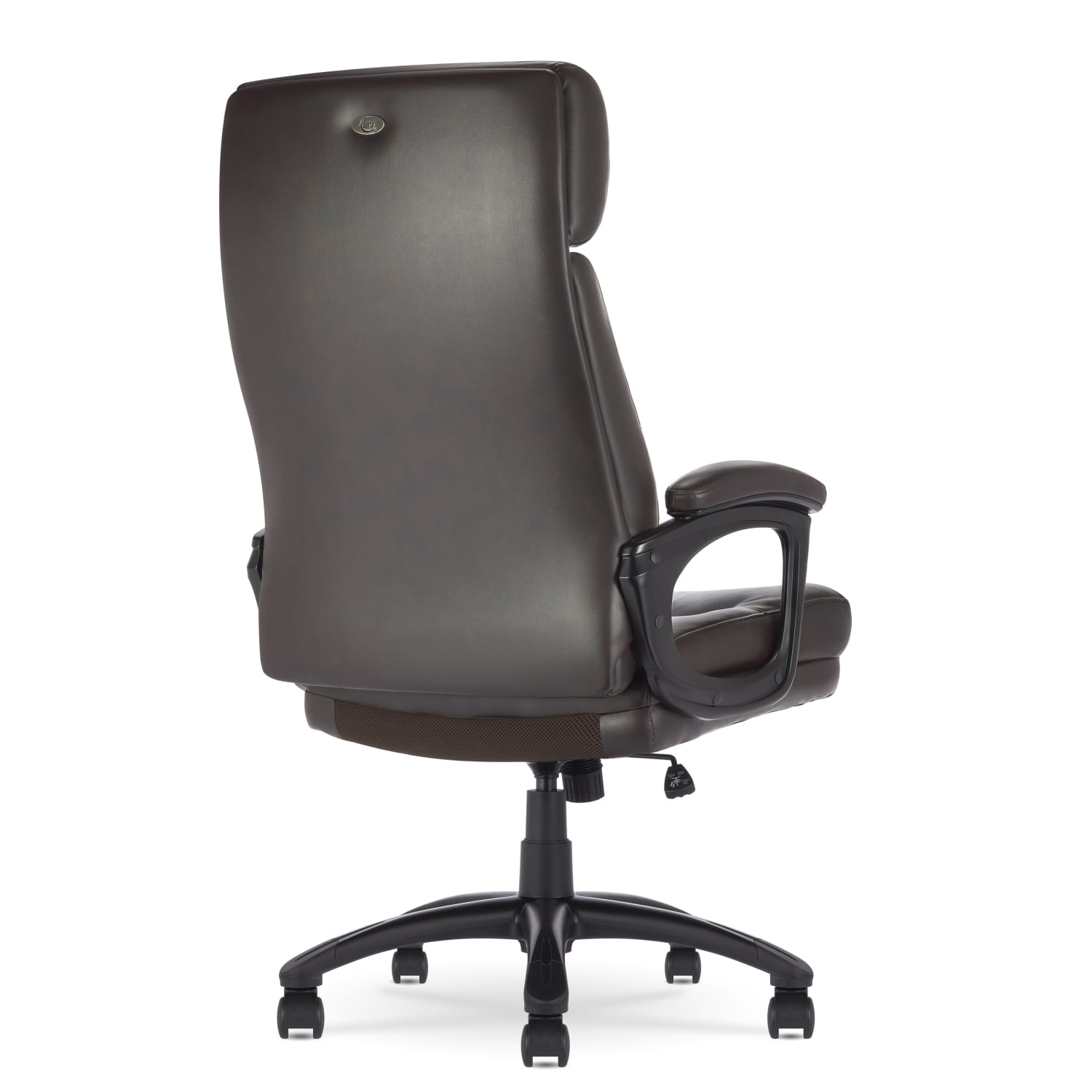 Serta Comfort Big  Tall Ergonomic Bonded Leather High Back Executive Office Chair Brown PopularChairscom