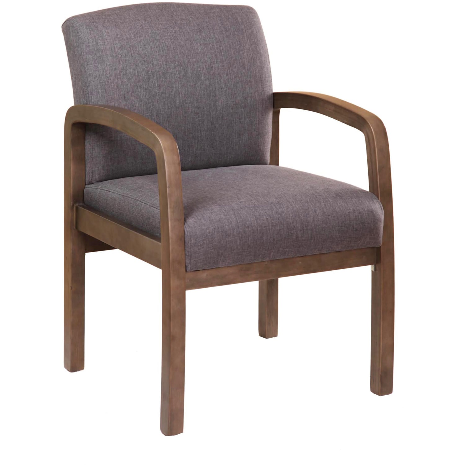 Boss Office Products NTR Guest Chair Slate GrayBrownGray PopularChairscom