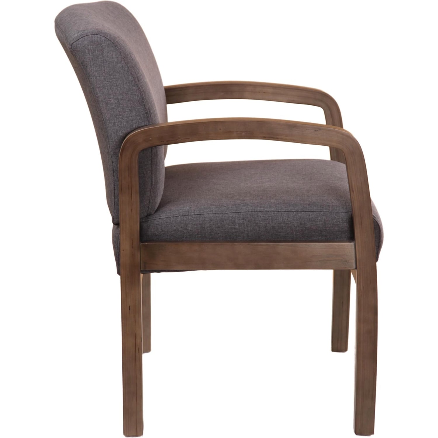 Boss Office Products NTR Guest Chair Slate GrayBrownGray PopularChairscom