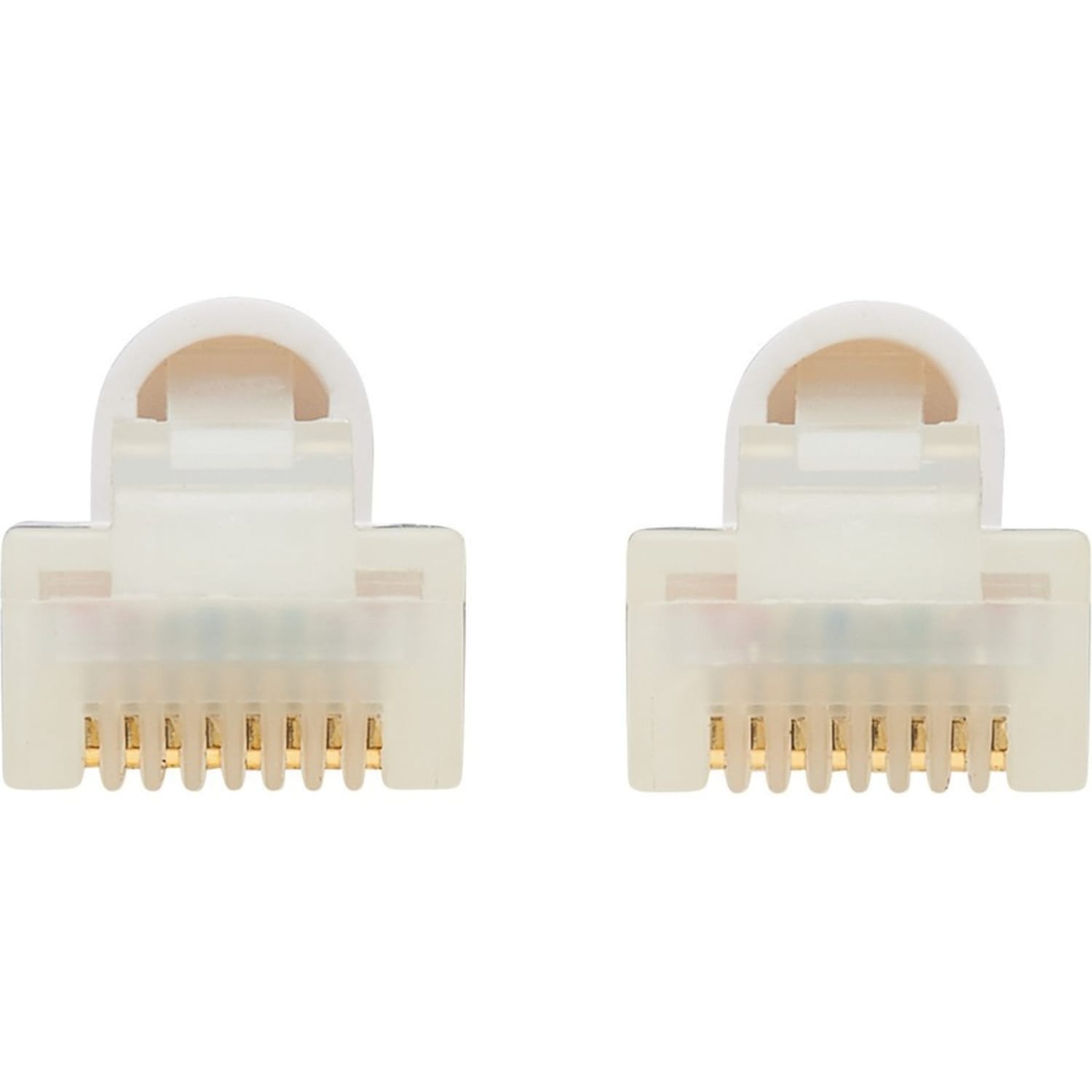 Tripp Lite Safe-IT Cat6a Ethernet Cable Antibacterial Snagless PoE M/M 5ft  - 10 Gbit/s - Shielding - Gold Plated Contact - CMX - 26 AWG - White - Image 3