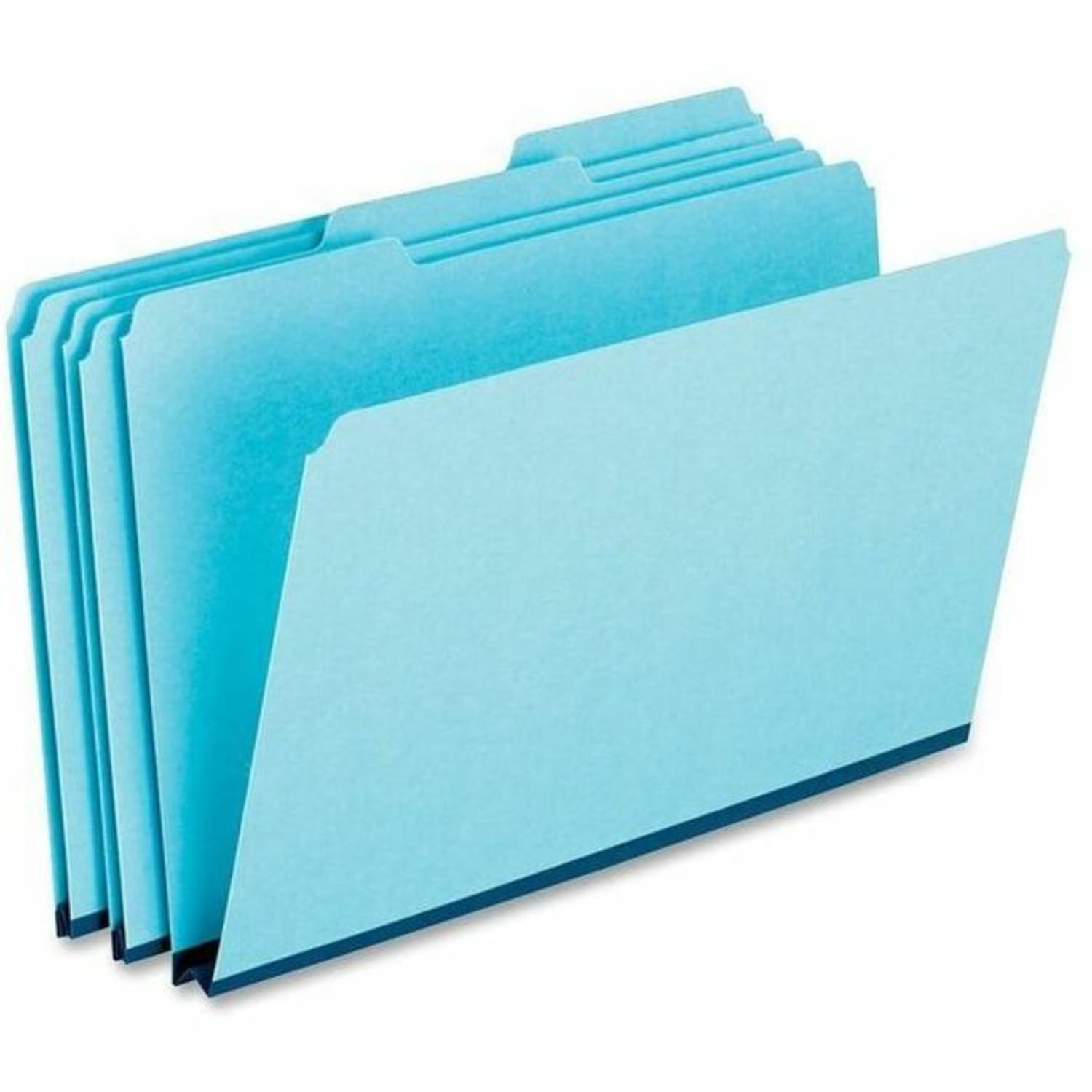 Pendaflex Oxford 1/3 Cut Pressboard Tab Folders, Legal Size, Blue, Box Of 25 - Image 3