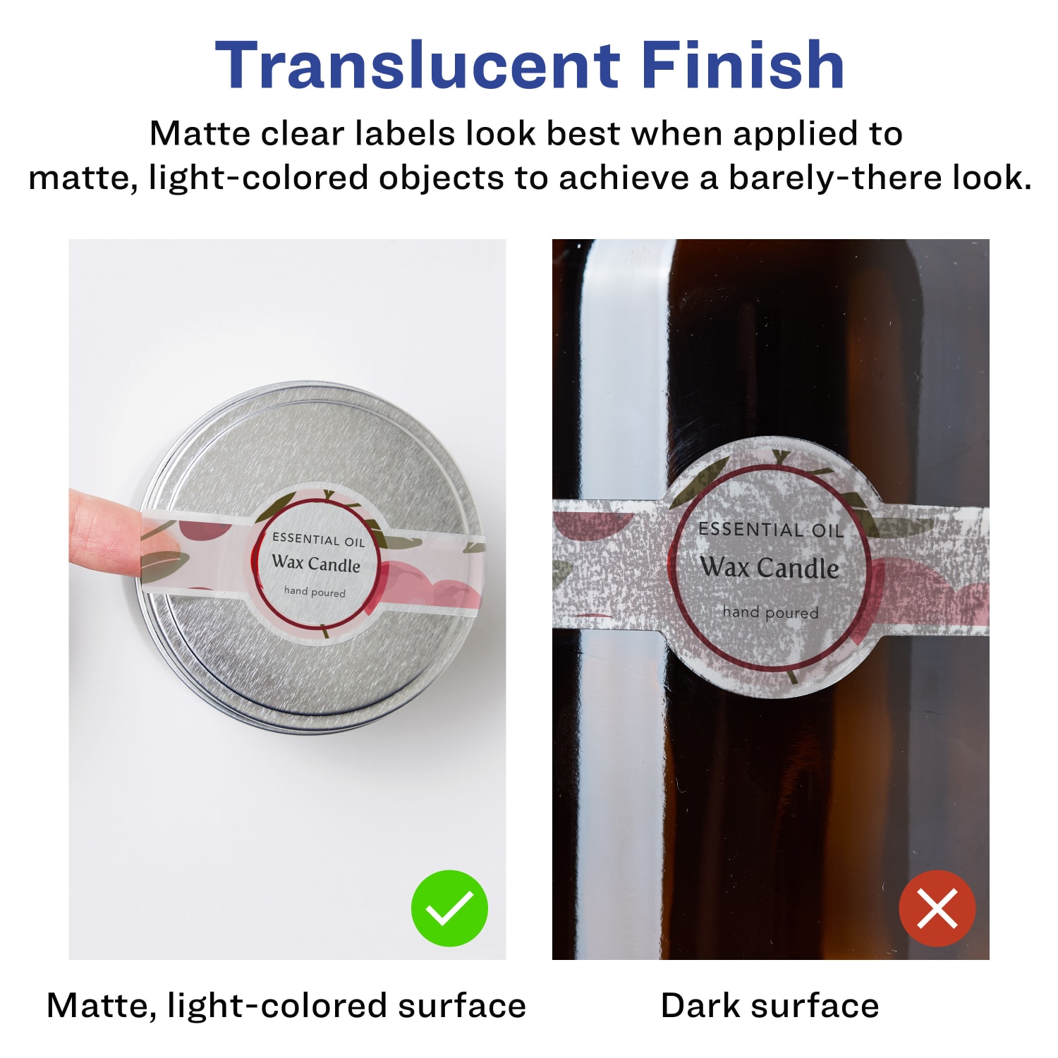 Avery Permanent Labels With Sure Feed, 94122-CMF25, Cigar, 1-1/2in x 3-1/2in, Matte Clear, Pack Of 250 - Image 3