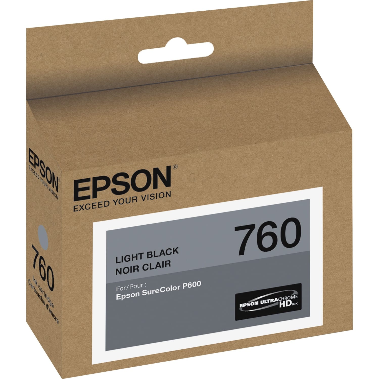 Epson UltraChrome HD T760 Original Ink Cartridge - Inkjet - Light Black - 1 Each - Image 3