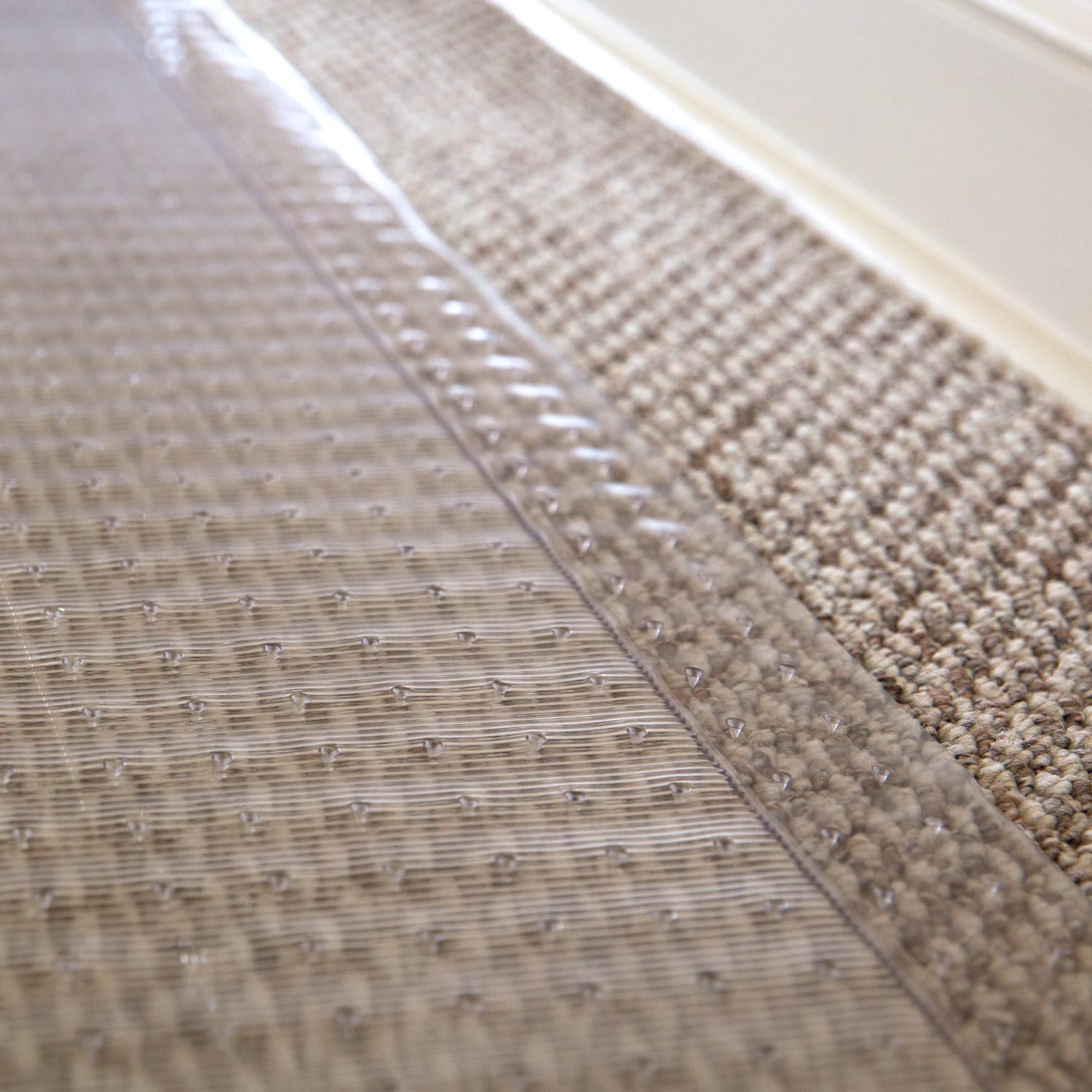 ES Robbins Ribbed Vinyl Carpet Runner, 36in x 120in, Clear - Image 5