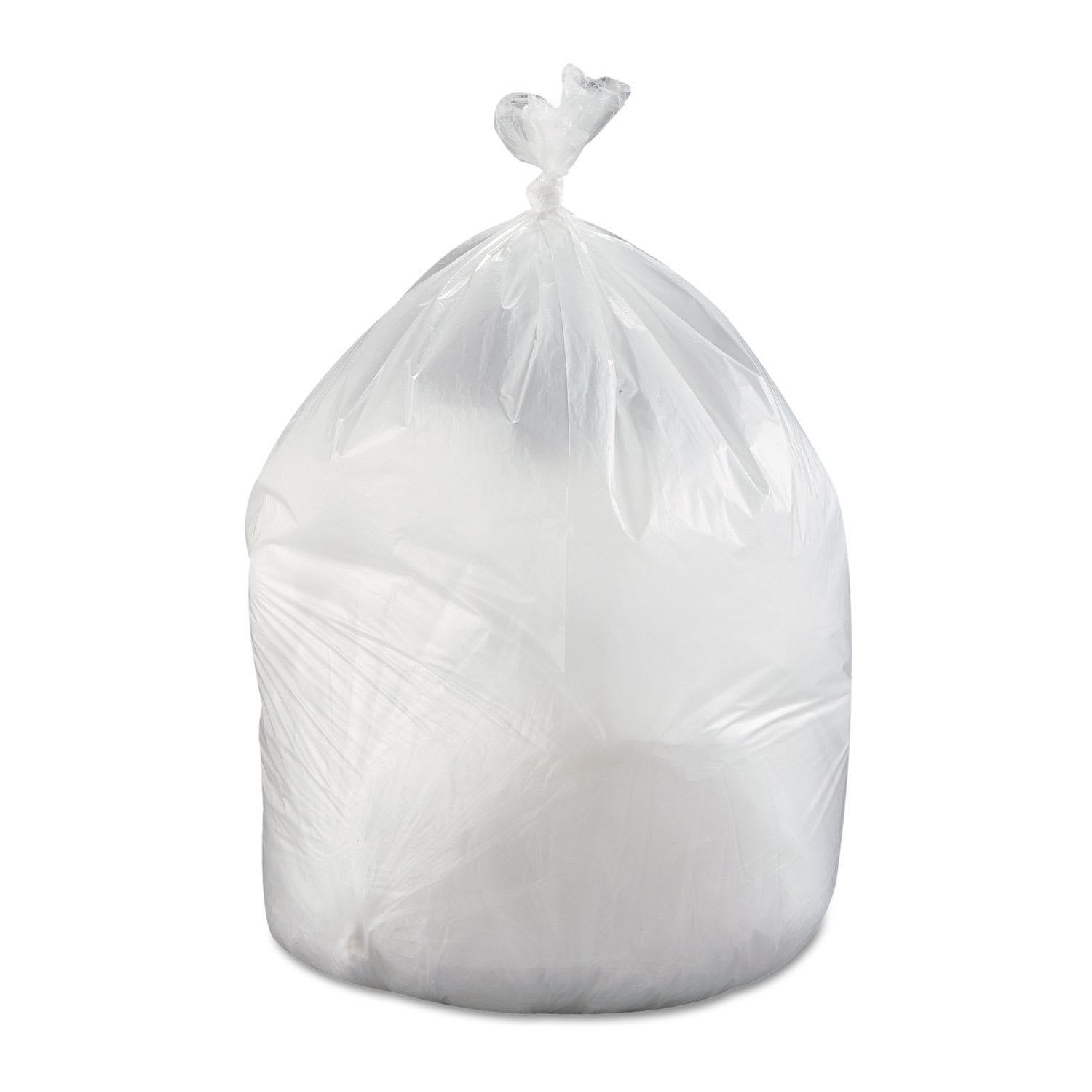 Inteplast Group High-Density Commercial Can Liner Value Pack, 60 gal, 19 mic, 38in x 58in, Clear, Interleaved Roll, 25 Bags/Roll, 6 Rolls/CT - Image 3