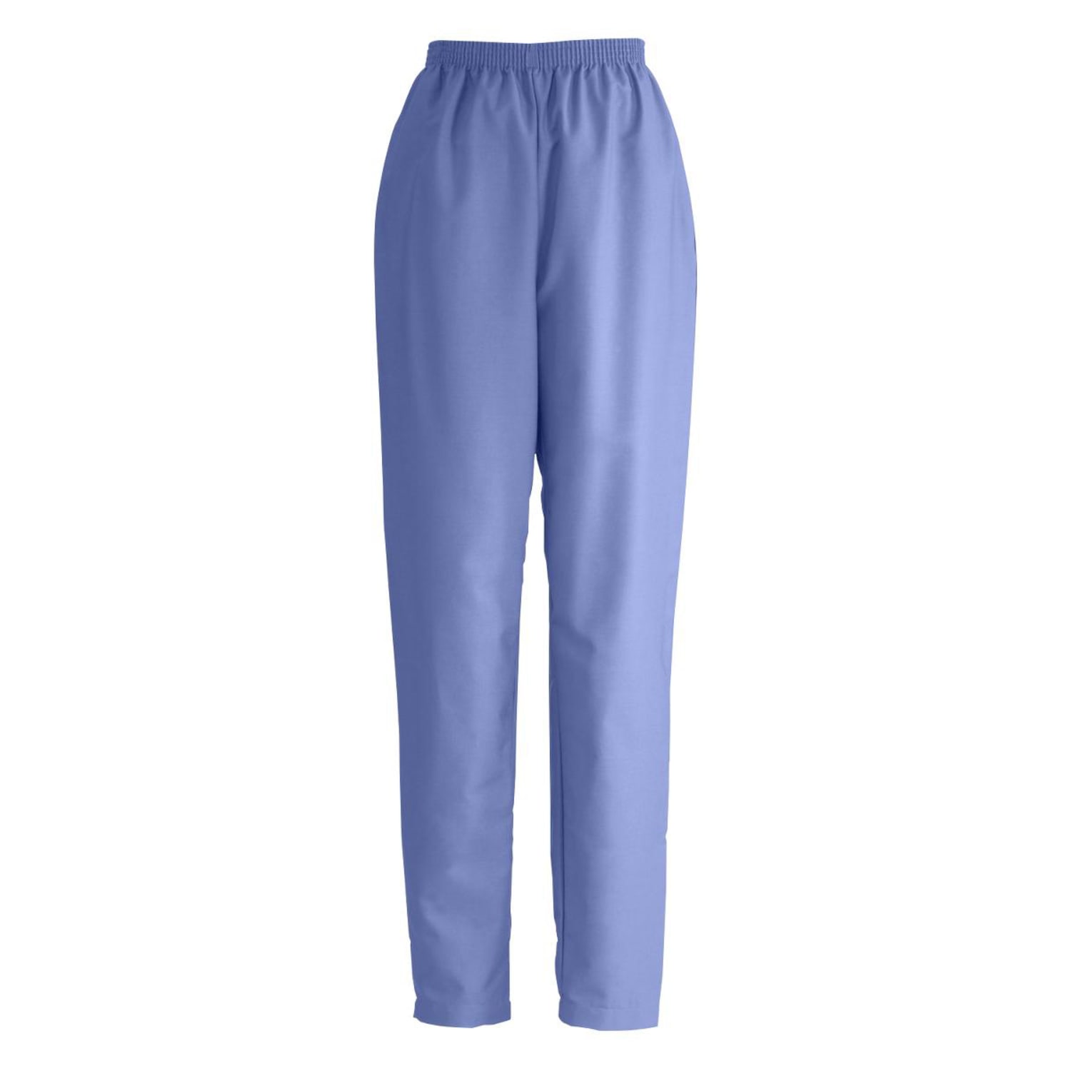 Medline ComfortEase Ladies Elastic Waist Scrub Pants, 4X, Ceil Blue