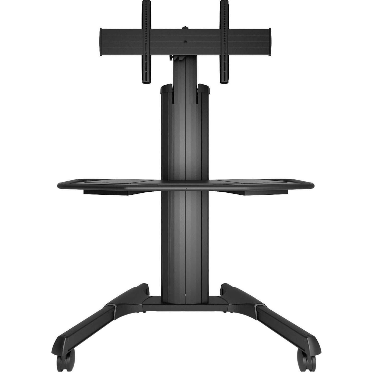 Chief Fusion Adjustable Mobile Display Cart, For Displays 42-86in, Black, 47.8inW x 32inD x 77.9inH, Black, For 1 Devices - Image 3