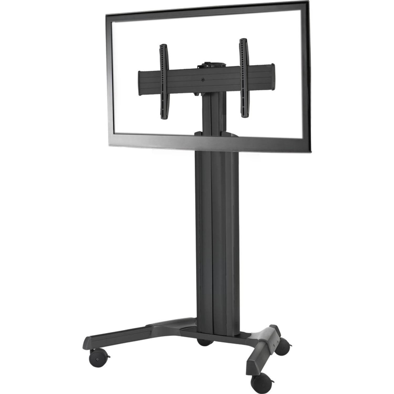 Chief Fusion Adjustable Mobile Display Cart, For Displays 42-86in, Black, 47.8inW x 32inD x 77.9inH, Black, For 1 Devices - Image 6