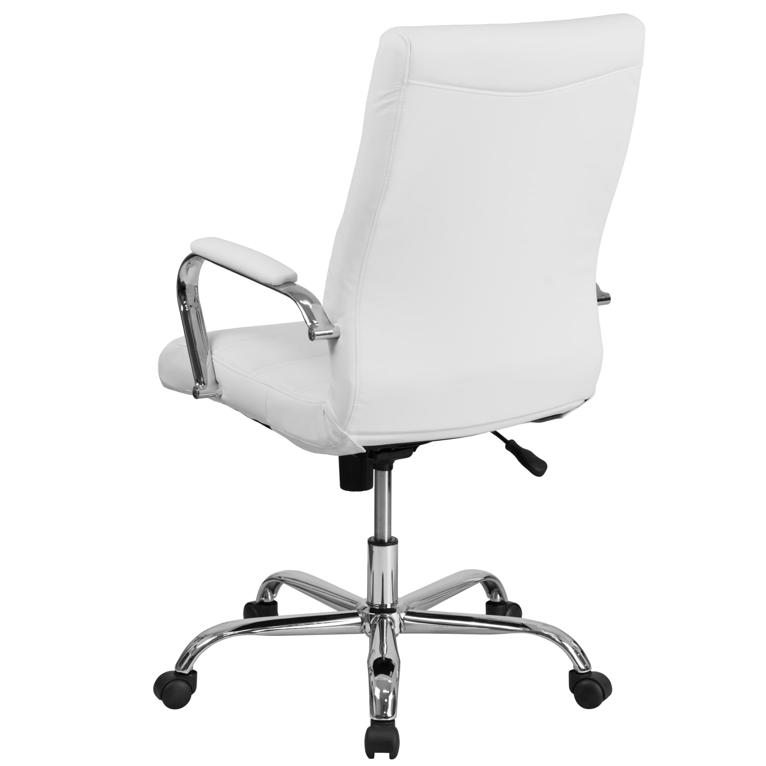 Flash Furniture LeatherSoft Faux Leather HighBack Office Chair With Chrome Base And Arms WhiteGray PopularChairscom Flash Furniture LeatherSoft Faux Leather High Back Office Chair With Chrome Base And Arms WhiteGray PopularChairscom