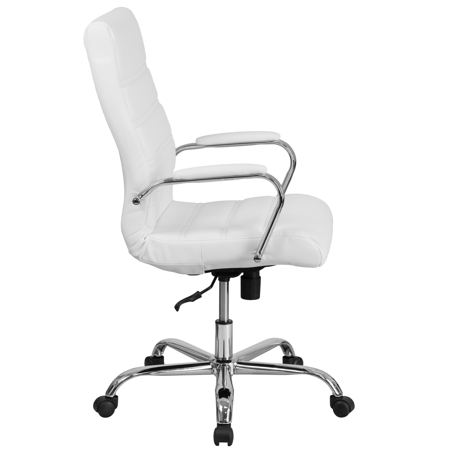 Flash Furniture LeatherSoft Faux Leather HighBack Office Chair With Chrome Base And Arms WhiteGray PopularChairscom Flash Furniture LeatherSoft Faux Leather High Back Office Chair With Chrome Base And Arms WhiteGray PopularChairscom