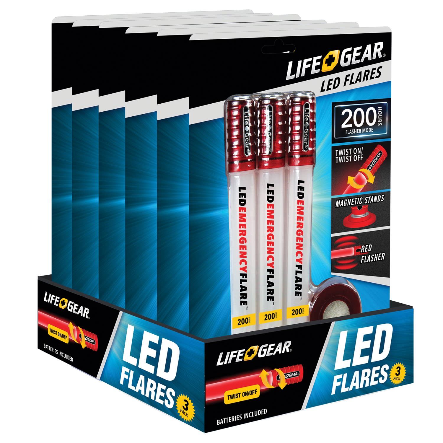 Life+Gear LED Emergency Flares, Pack Of 3 Flares - Image 4