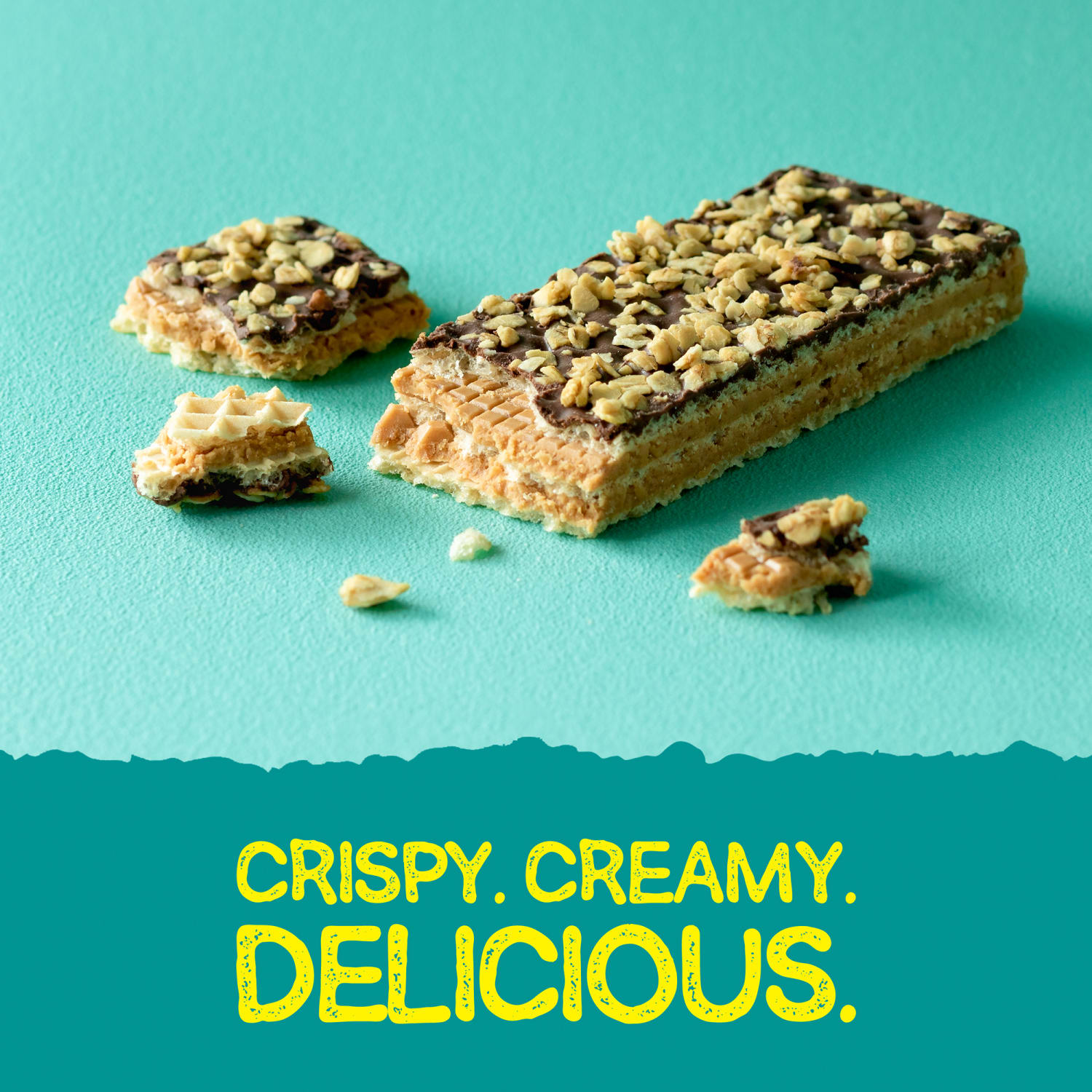 Nature Valley Peanut Butter Crispy Creamy Wafer Bars, 1.3 Oz, Pack Of 20 Bars - Image 5