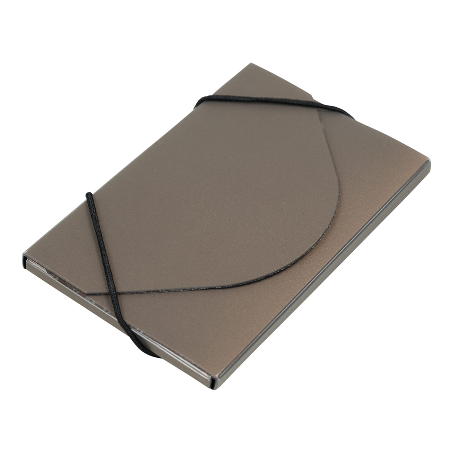 JAM Paper Business Card Case With Elastic Closure, Copper Metallic - Image 3