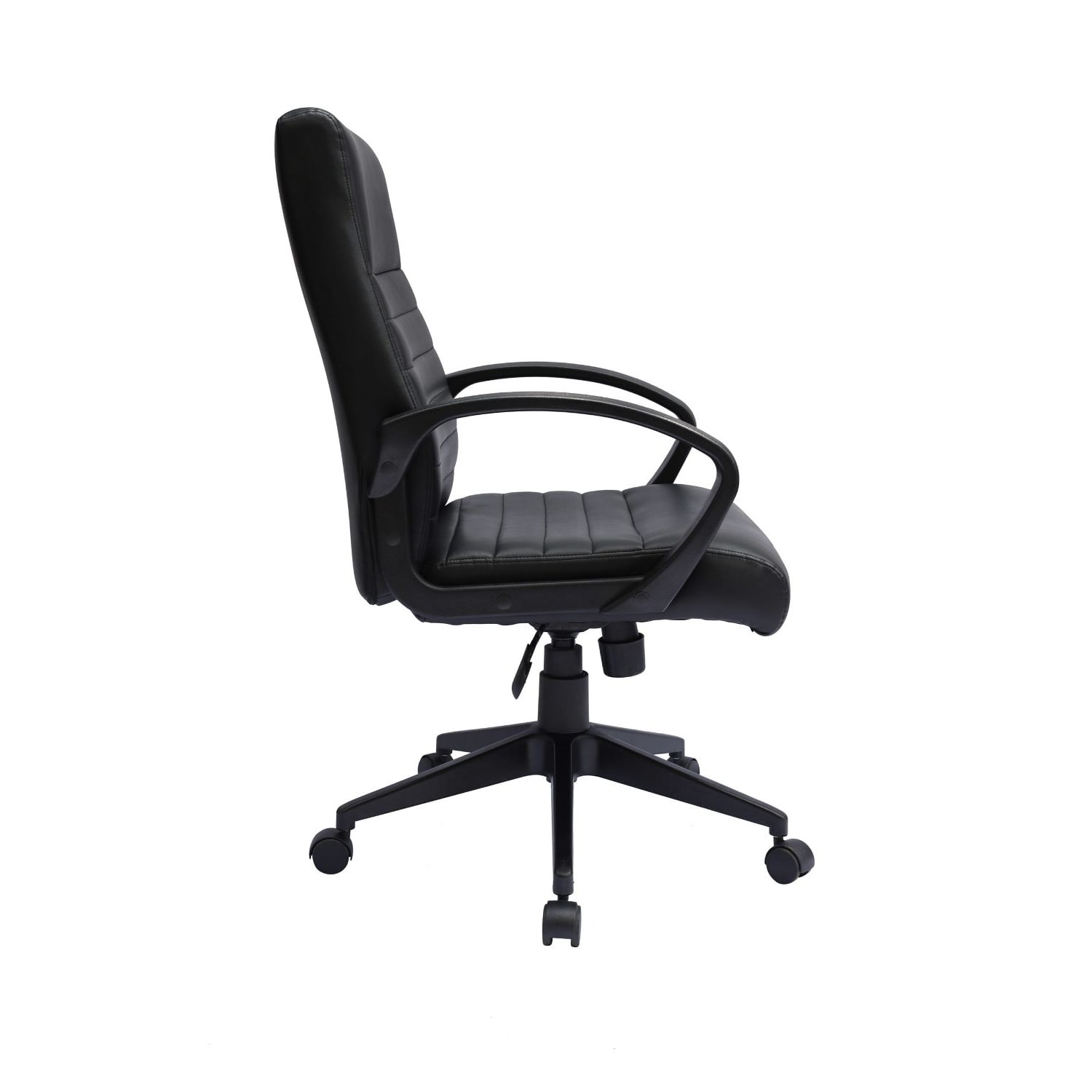 Boss Office Products Ribbed Back Ergonomic Faux Leather HighBack Task Chair Black PopularChairscom Boss Office Products Ribbed Back Ergonomic Faux Leather High Back Task Chair Black PopularChairscom