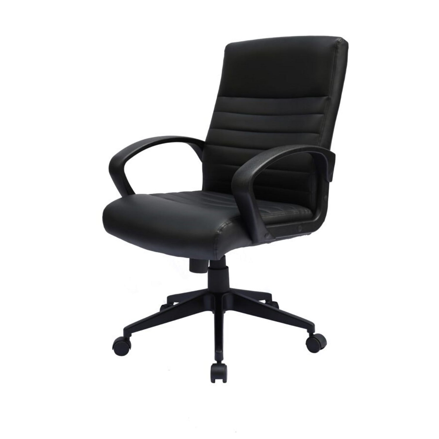 Boss Office Products Ribbed Back Ergonomic Faux Leather HighBack Task Chair Black PopularChairscom Boss Office Products Ribbed Back Ergonomic Faux Leather High Back Task Chair Black PopularChairscom
