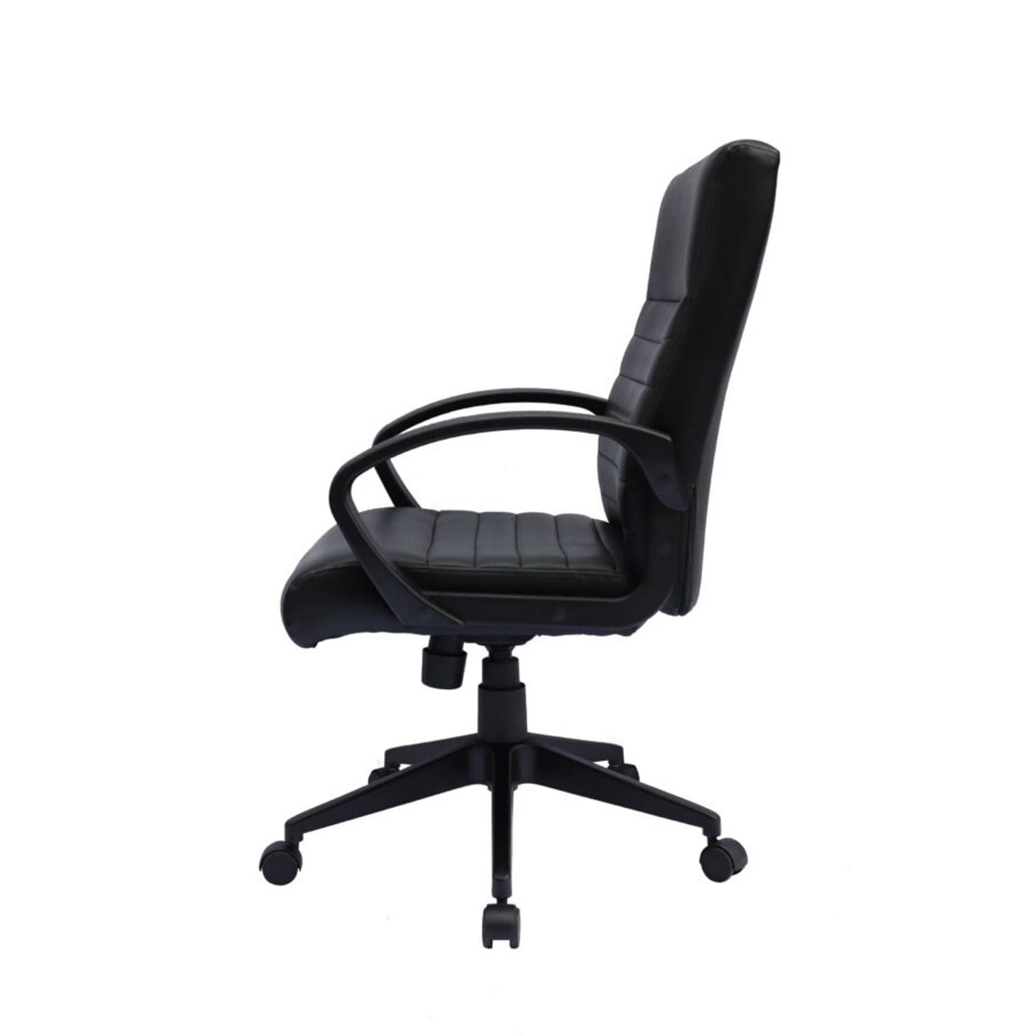 Boss Office Products Ribbed Back Ergonomic Faux Leather HighBack Task Chair Black PopularChairscom Boss Office Products Ribbed Back Ergonomic Faux Leather High Back Task Chair Black PopularChairscom
