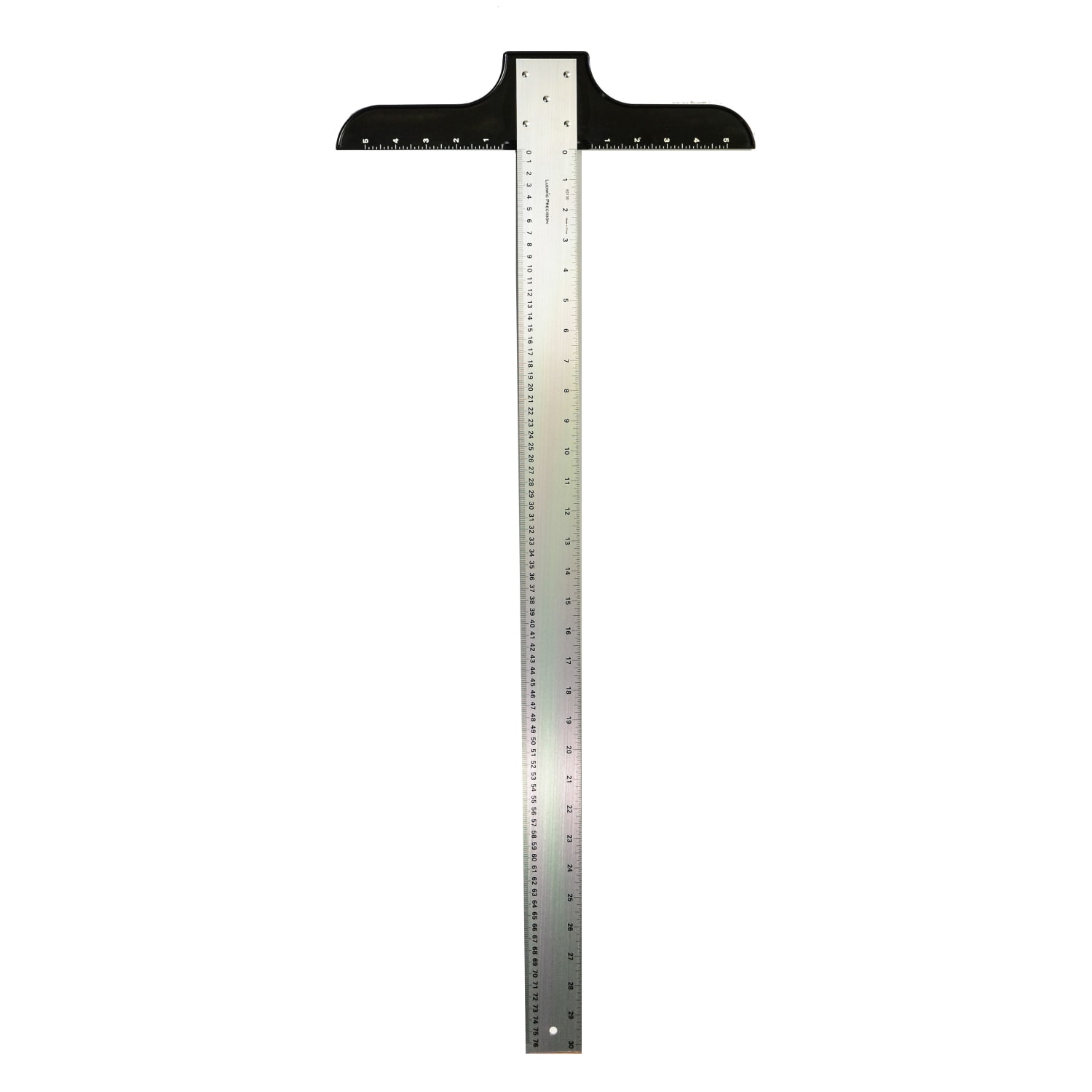 Ludwig Precision Aluminum T-Square, 2in x 42in, Heavy-Duty