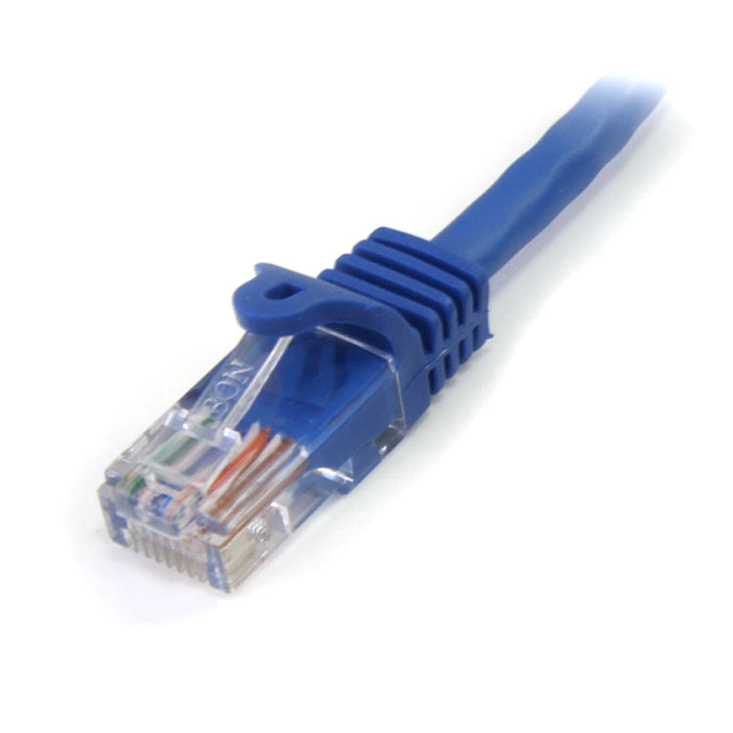 StarTech.com Snagless Cat5 UTP Patch Cable, 2ft, Blue - Image 3