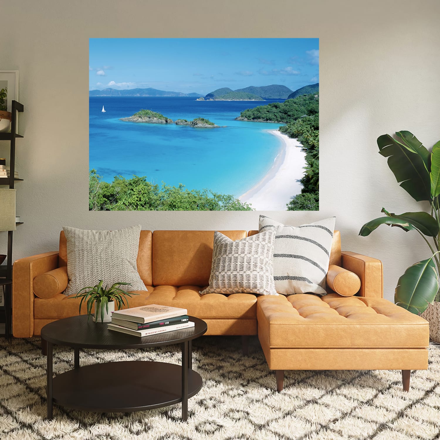 Biggies Landscape/Seascape Mural, 48in x 36in, Unframed, Island Cove - Image 5