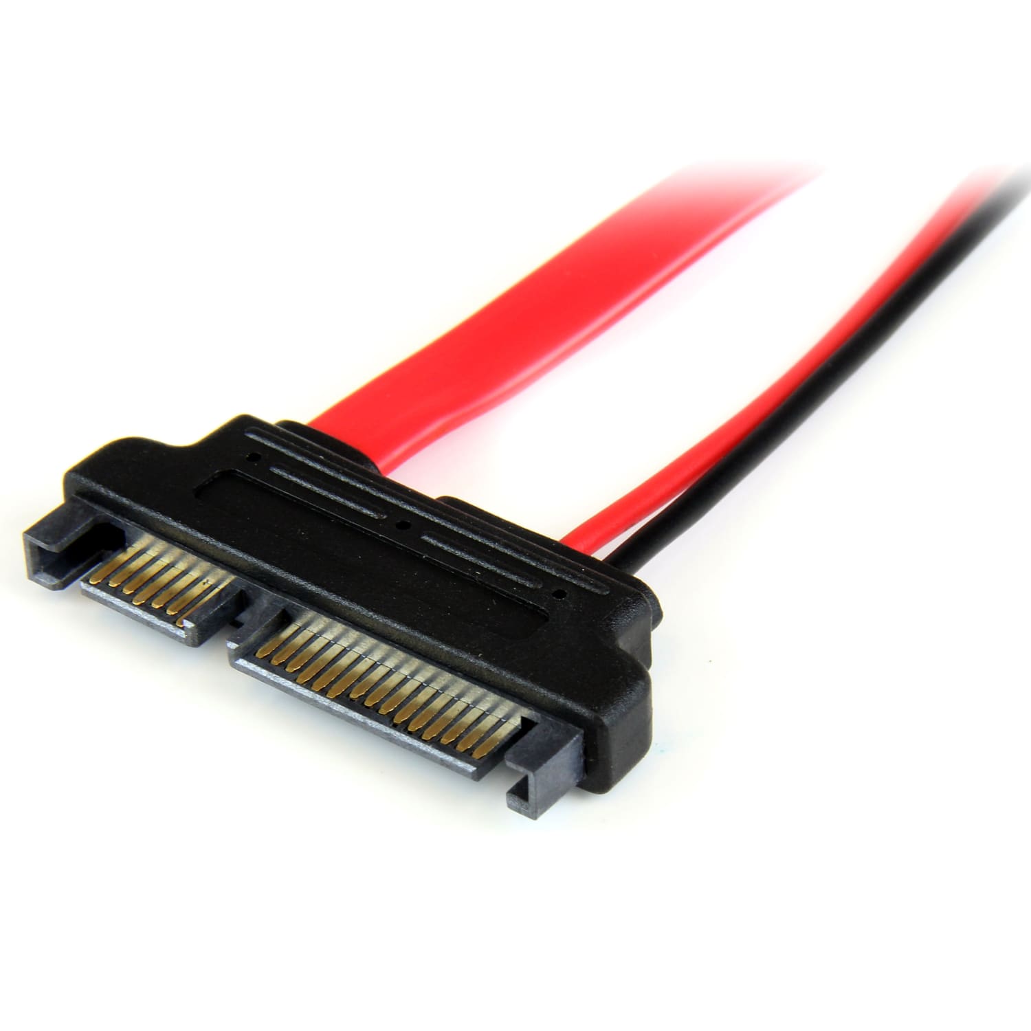 StarTech.com 6in Slimline SATA to SATA Adapter with Power - F/M - slimline sata to sata adapter - slimline sata to sata adapter with power - slimline sata adapter - slim sata adapter - slim sata to sata - Image 3